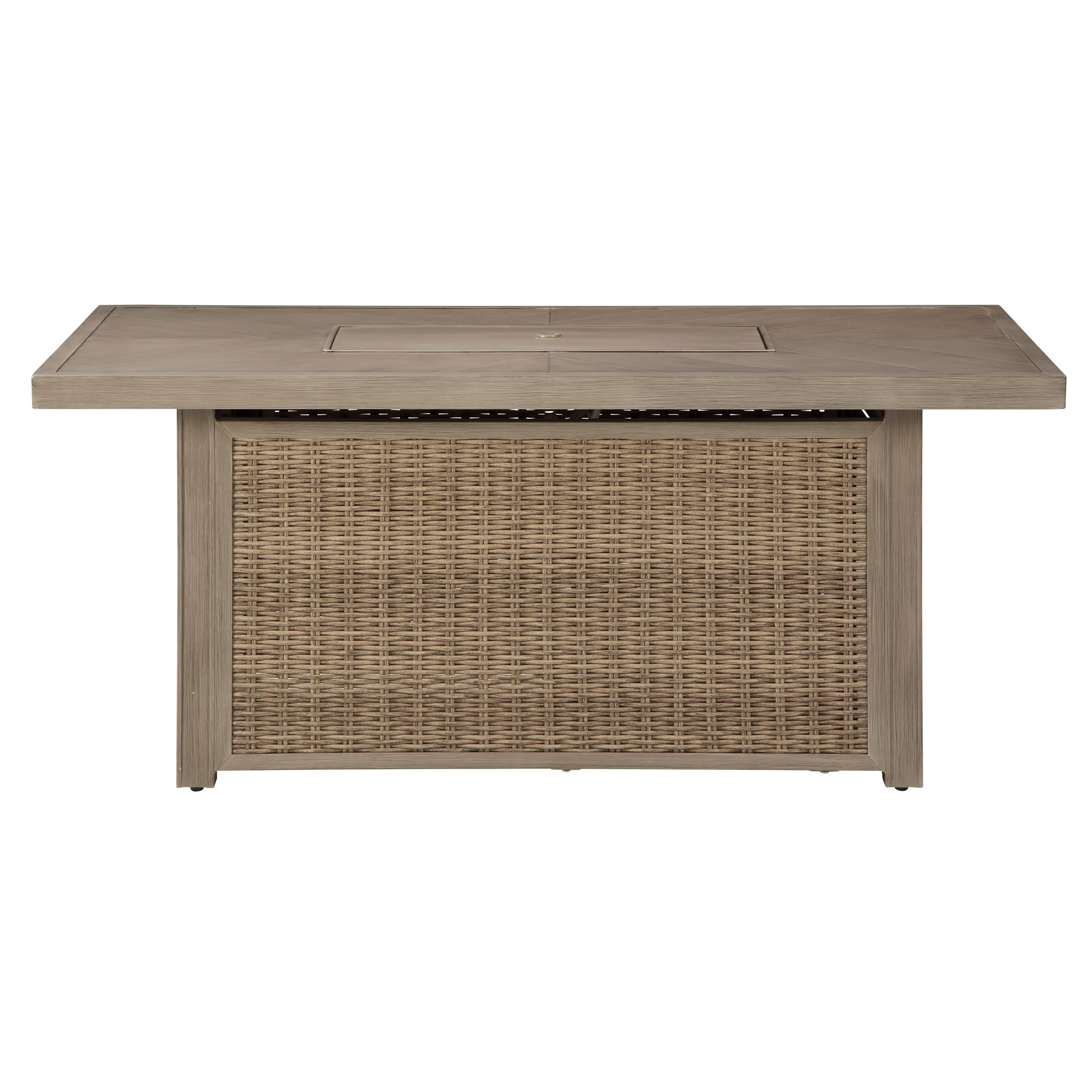 Signature Design by Ashley Beachcroft P791-773 Rectangular Fire Pit Table IMAGE 3