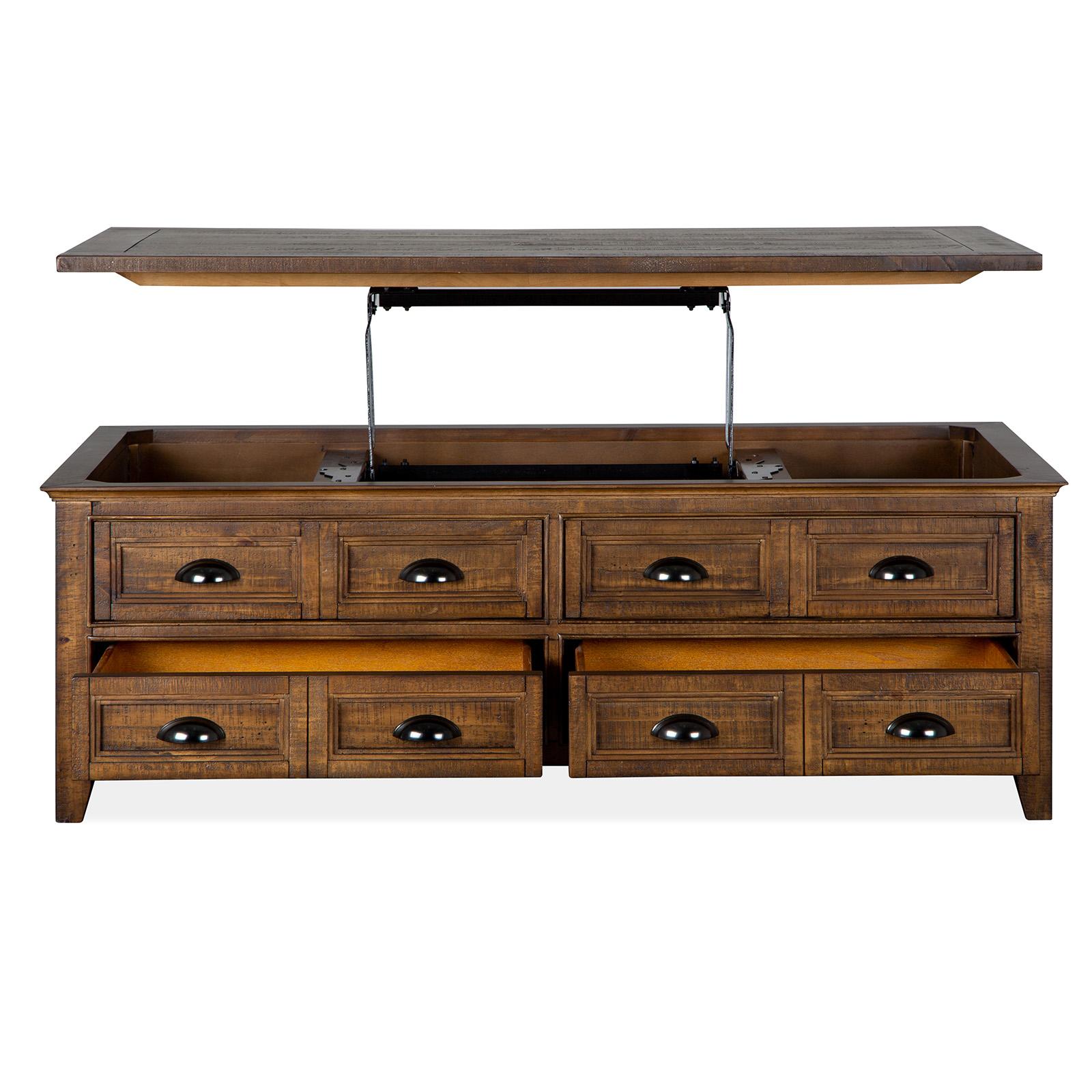Magnussen Bay Creek T4398-50 Lift Top Storage Cocktail Table with Casters IMAGE 4