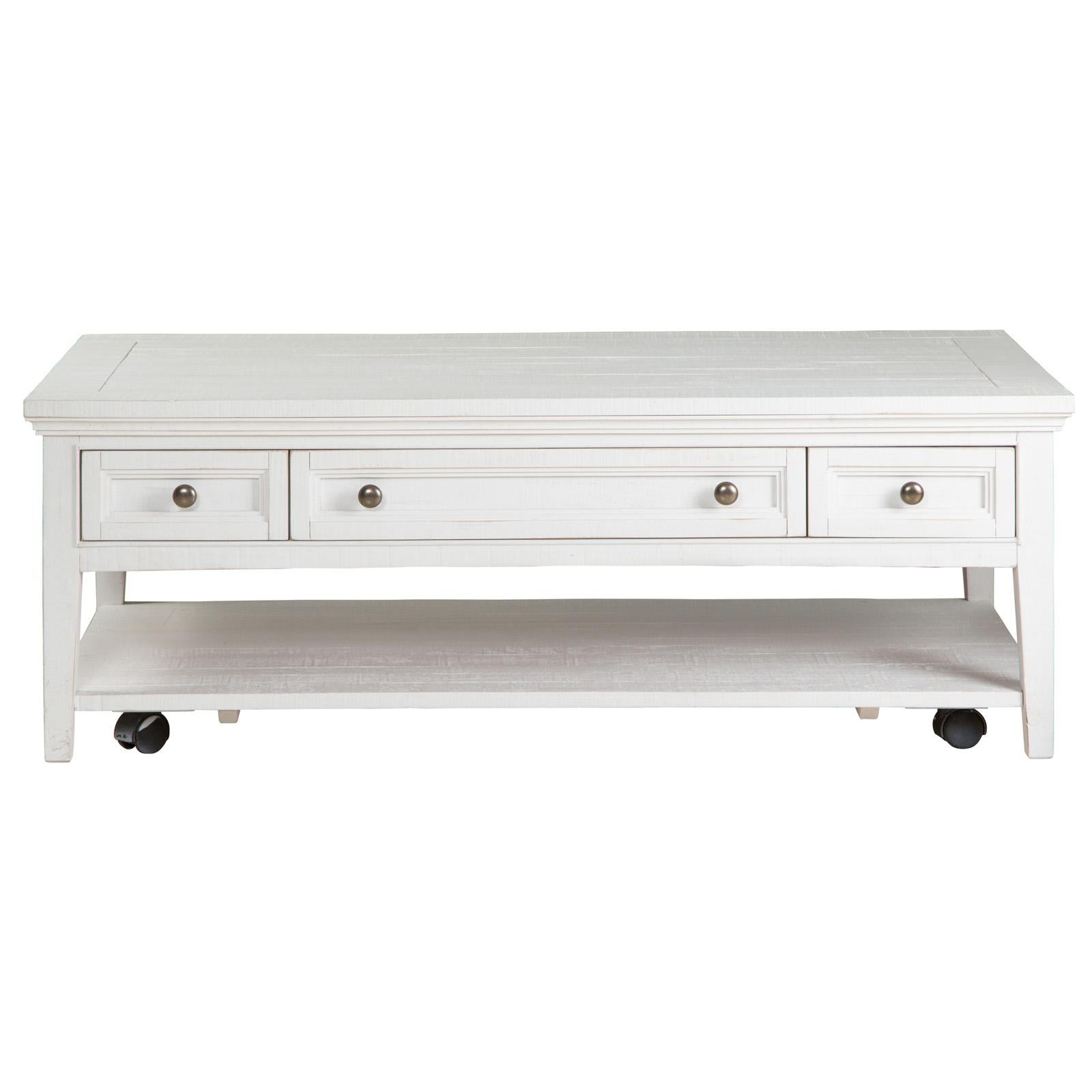 Magnussen Heron Cove T4400-43 Rectangular Cocktail Table with Casters IMAGE 1