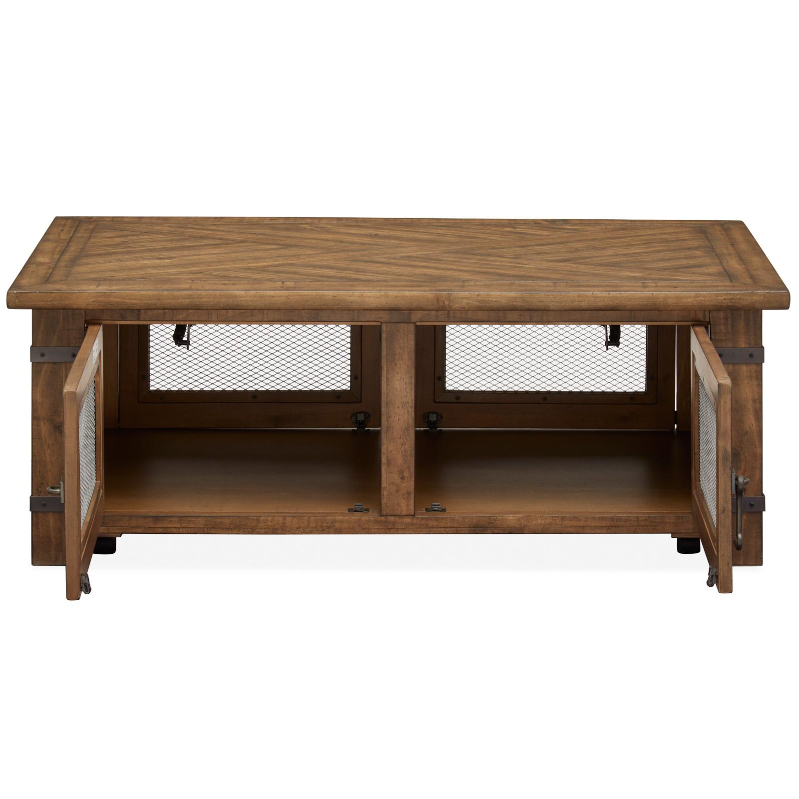 Magnussen Chesterfield T4717-50 Lift Top Storage Cocktail Table with Casters IMAGE 2
