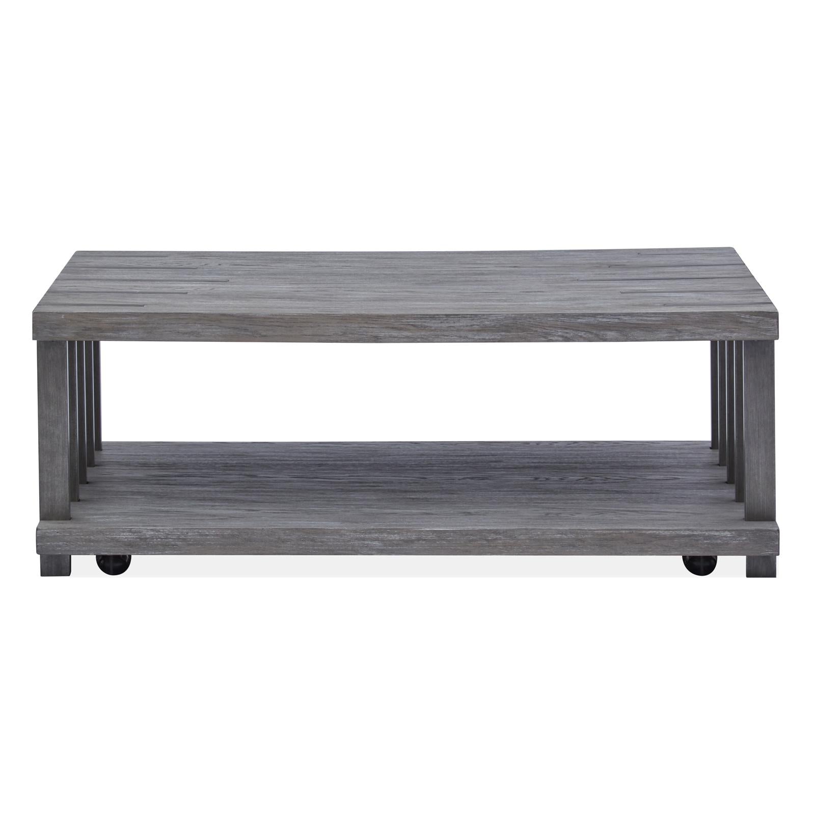 Magnussen Eldridge T4917-43 Rectangular Cocktail Table with Casters IMAGE 2