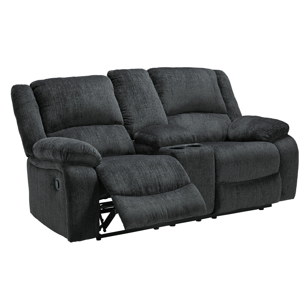 Signature Design by Ashley Draycoll 7650494 Double Reclining Loveseat with Console IMAGE 3