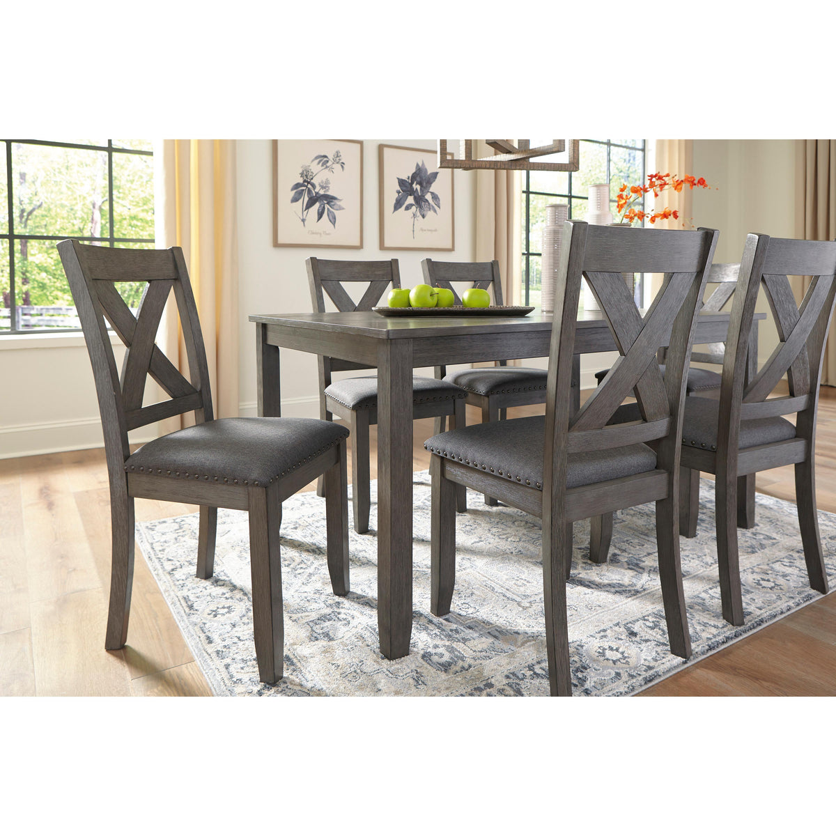 Signature Design by Ashley Caitbrook D388-425 Rectangular Dining Room Table Set IMAGE 5