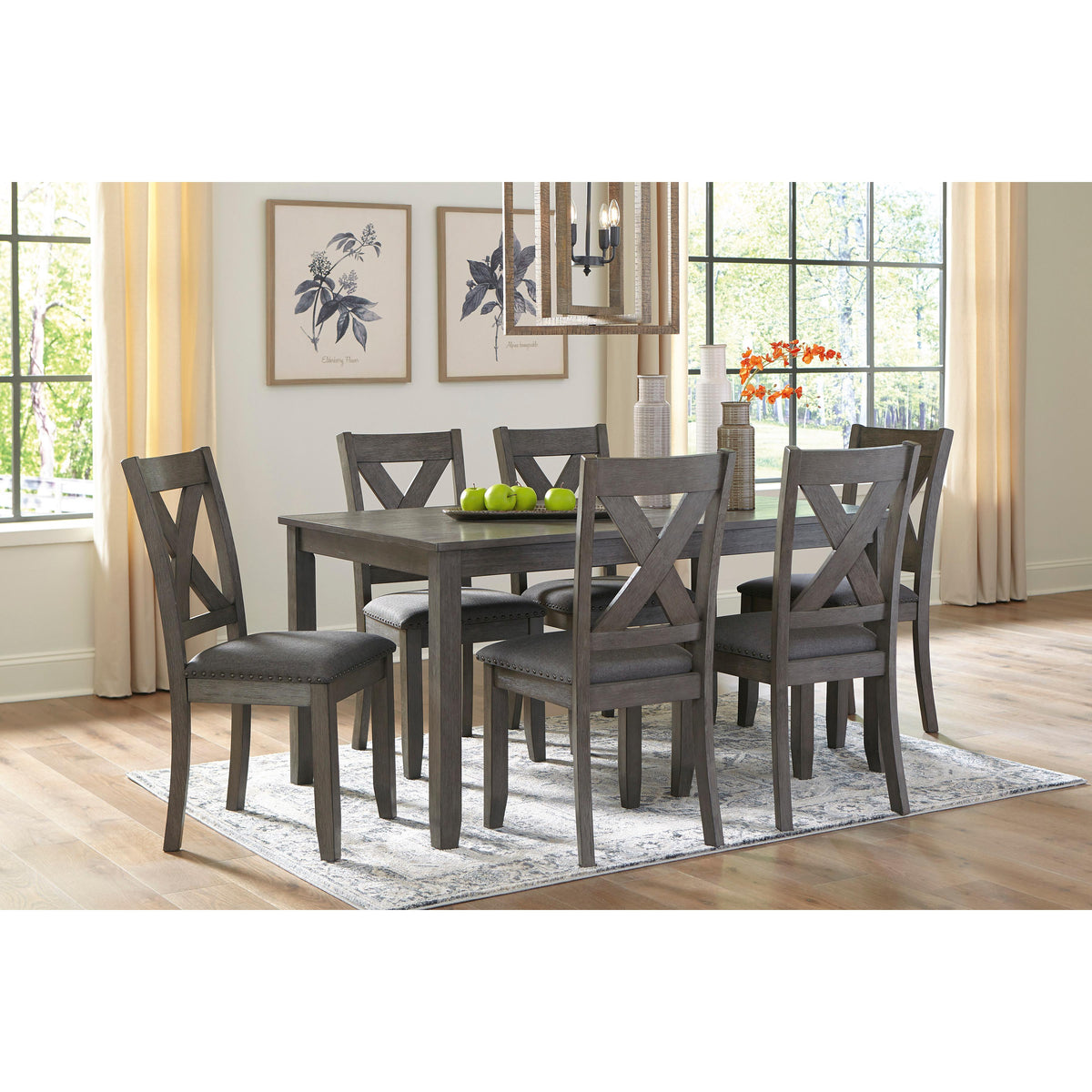 Signature Design by Ashley Caitbrook D388-425 Rectangular Dining Room Table Set IMAGE 7