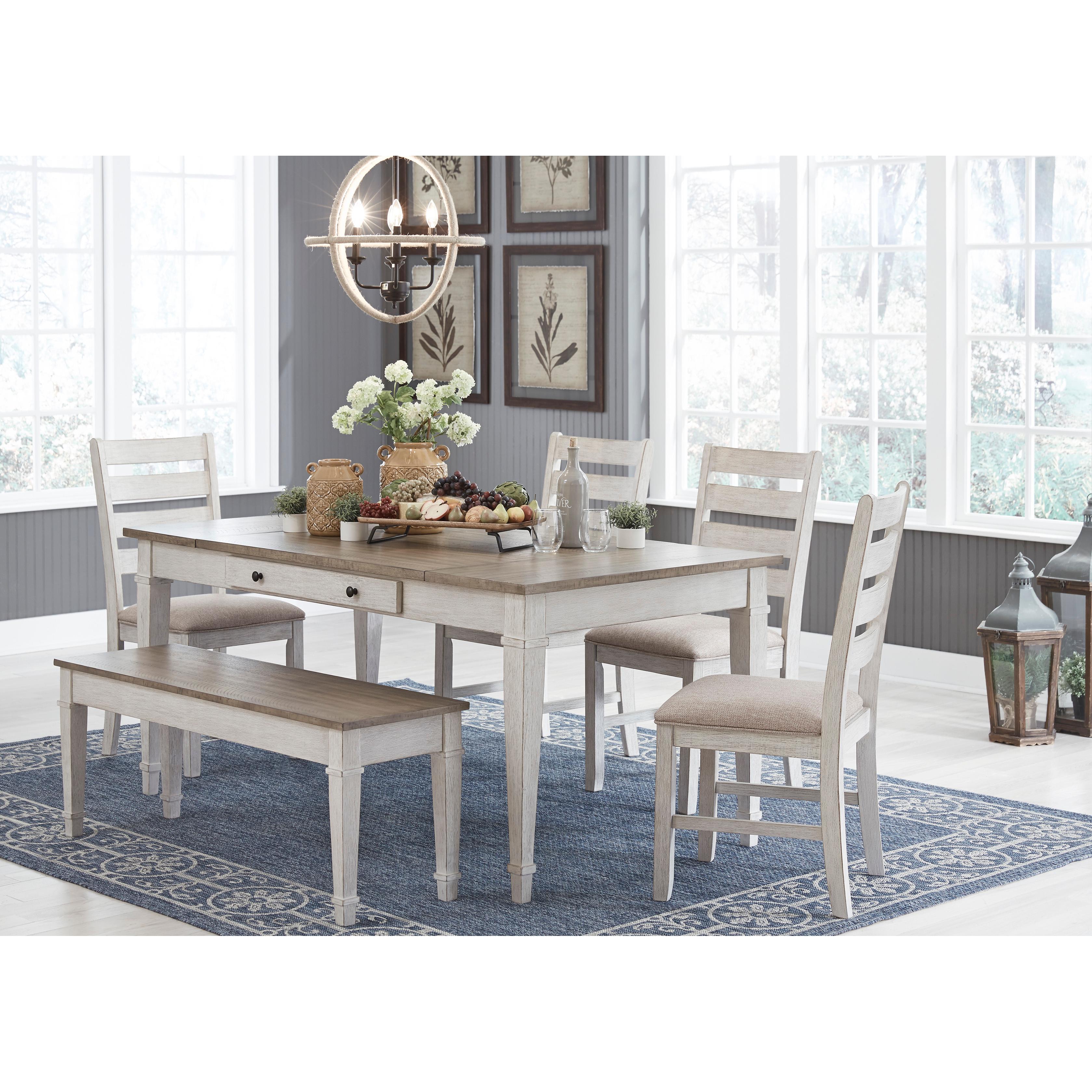 Signature Design by Ashley Skempton D394-25 Rectangular Dining Room Table with Storage IMAGE 10