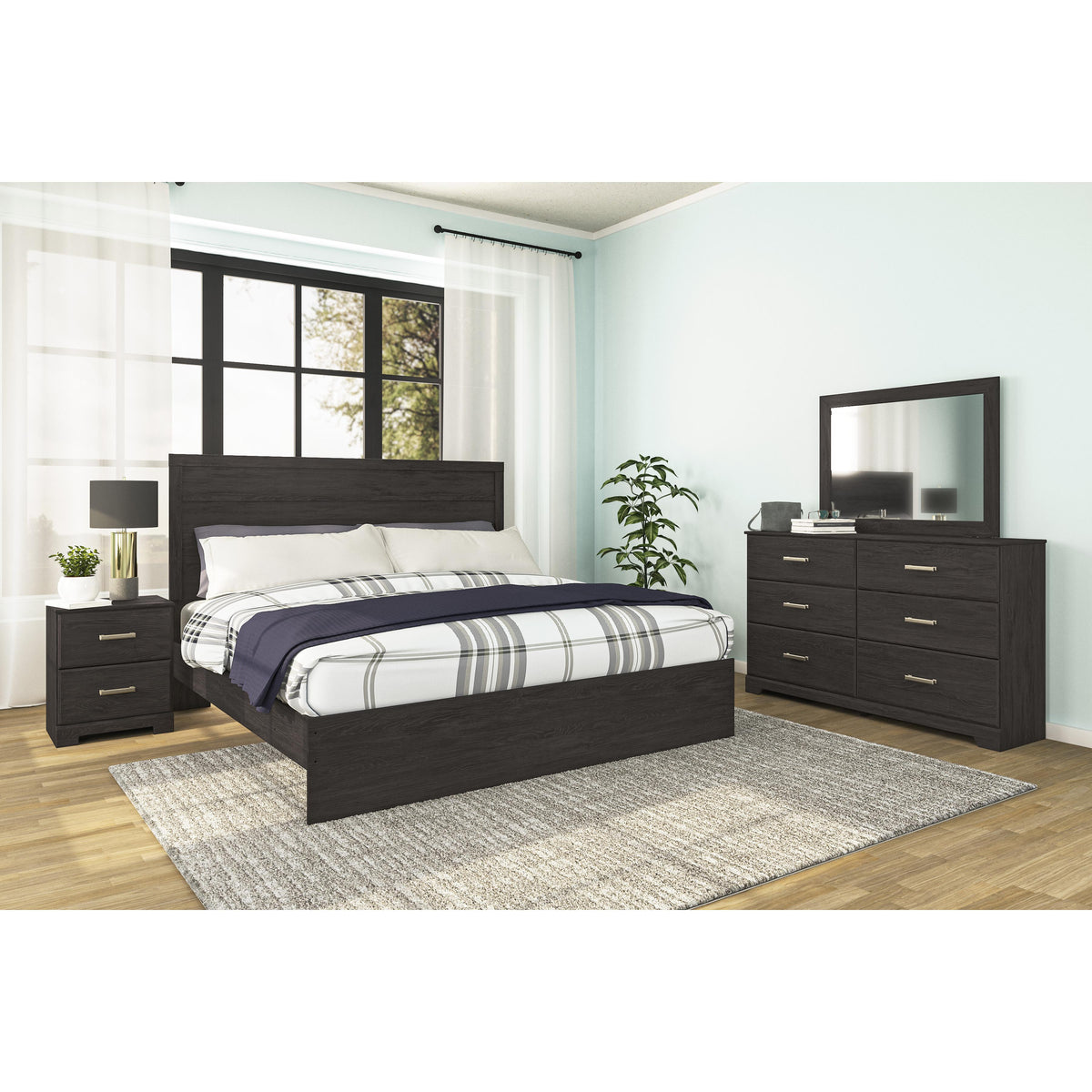 Signature Design by Ashley Belachime B2589B4 King Panel Bed IMAGE 5