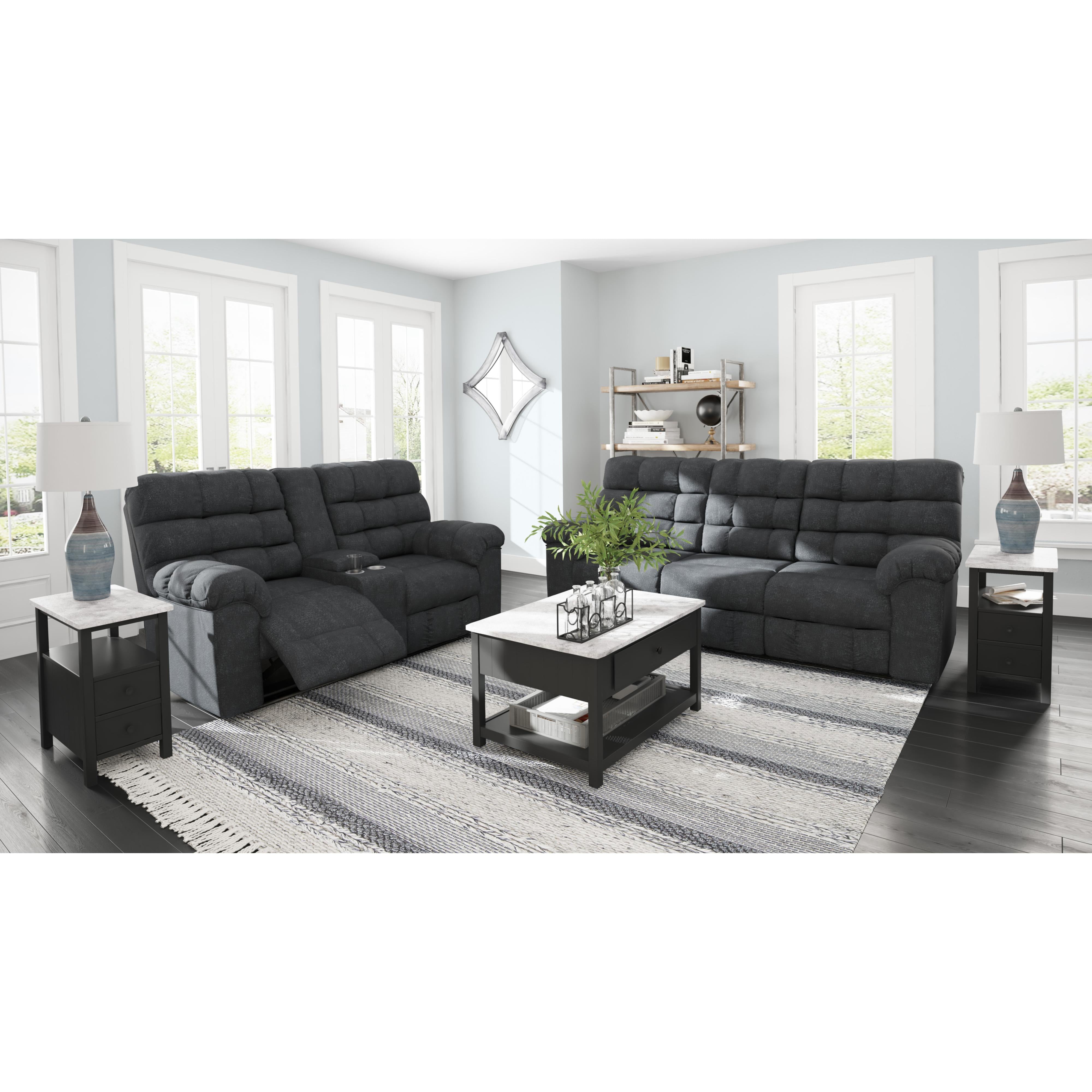 Signature Design by Ashley Wilhurst 5540394 Double Reclining Loveseat with Console IMAGE 15