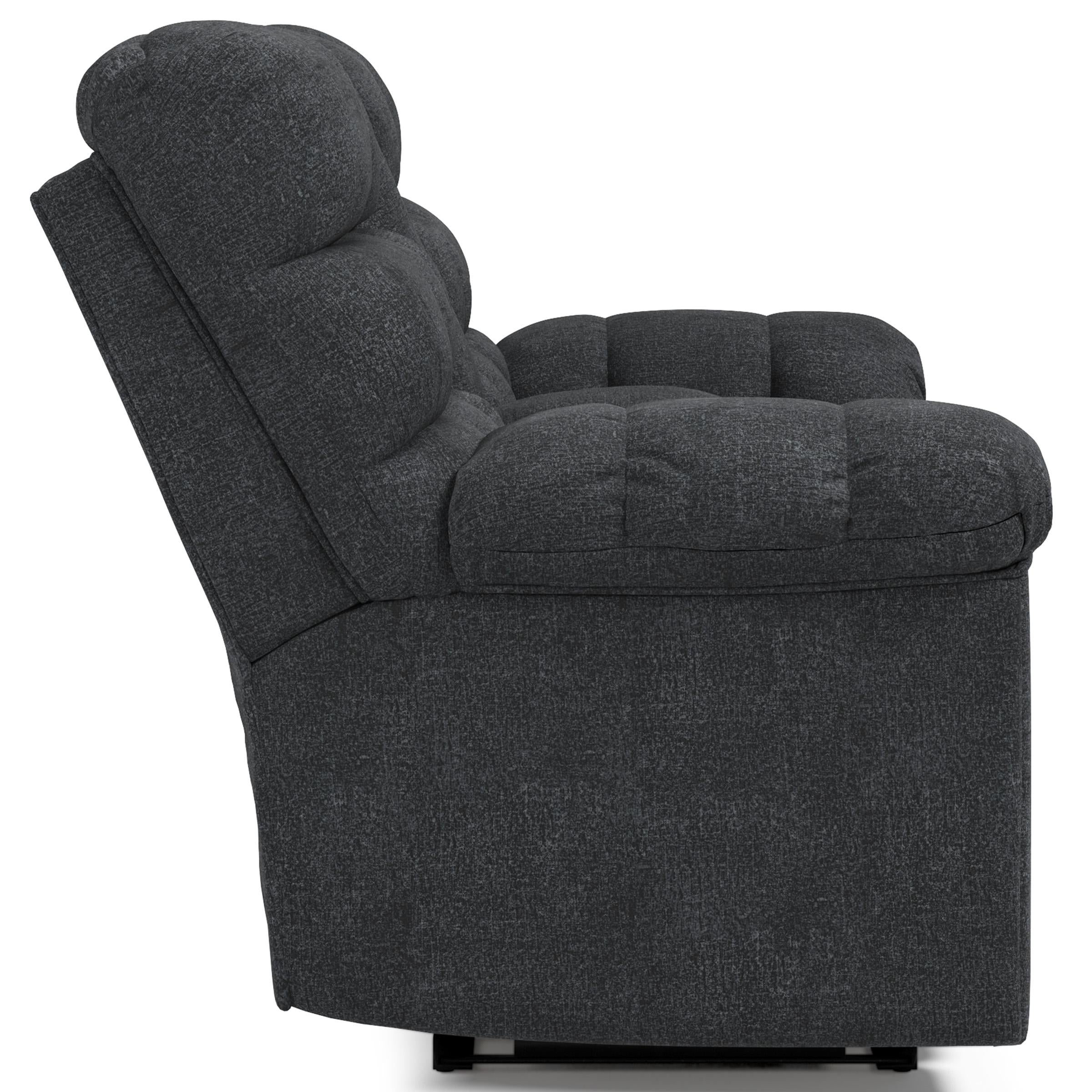 Signature Design by Ashley Wilhurst Reclining Fabric Loveseat with Console 5540394 IMAGE 3