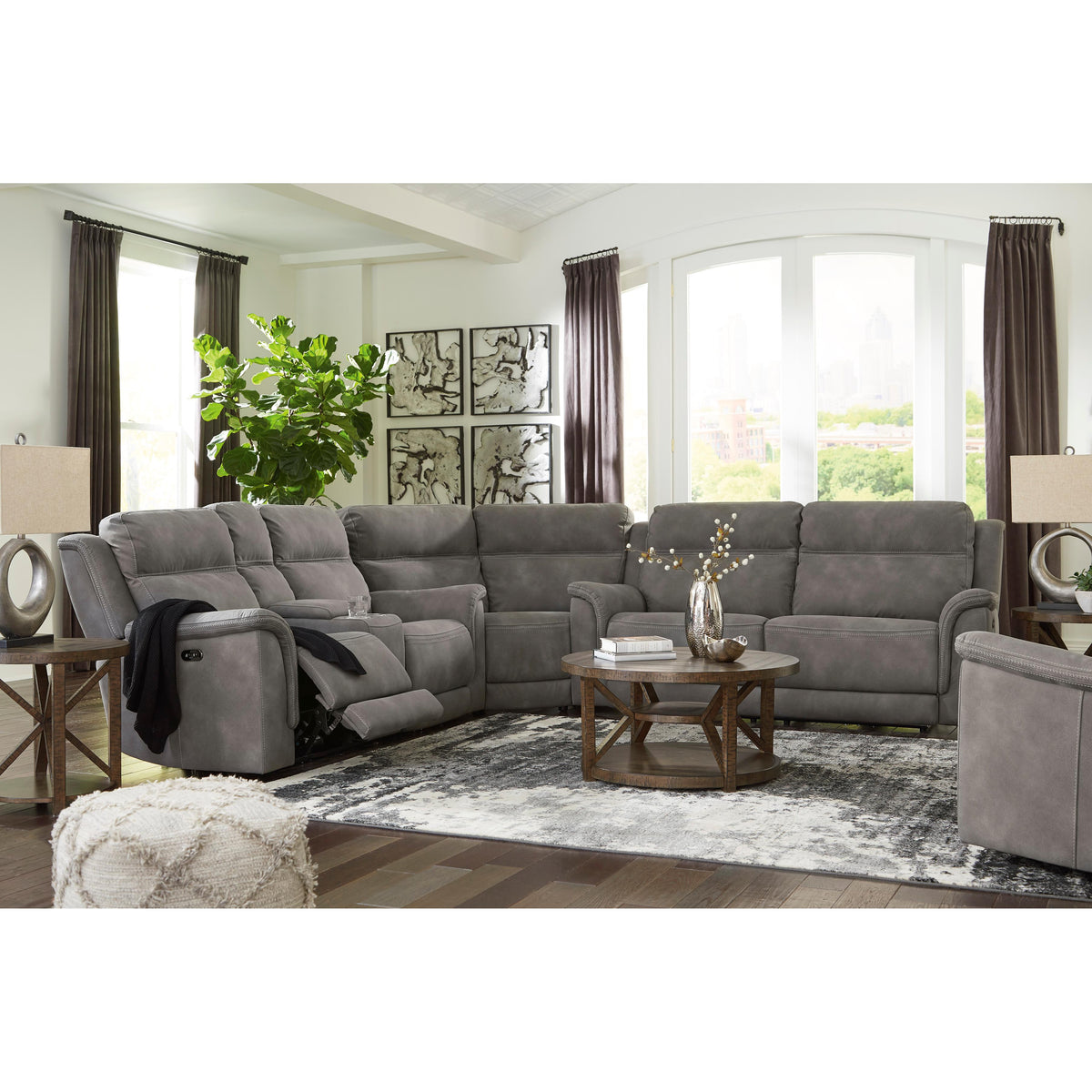 Signature Design by Ashley Next-Gen Durapella 5930113 Power Recliner with Adjustable Headrest IMAGE 12