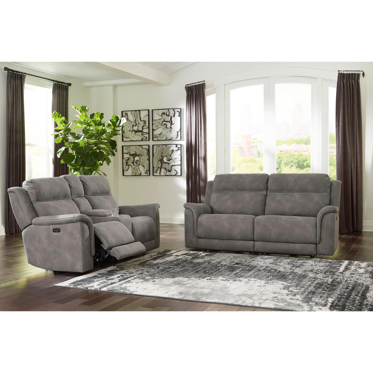 Signature Design by Ashley Next-Gen DuraPella 5930118 Power Reclining Loveseat with Console and Adjustable Headrest IMAGE 11