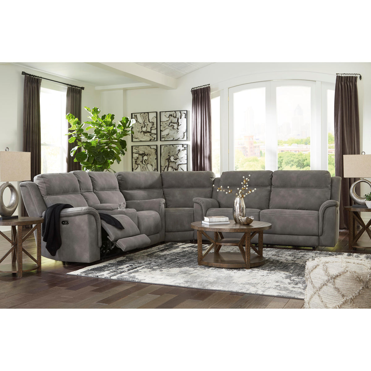 Signature Design by Ashley Next-Gen Durapella 5930147 2 Seat Power Reclining Sofa Adjustable Headrest IMAGE 16