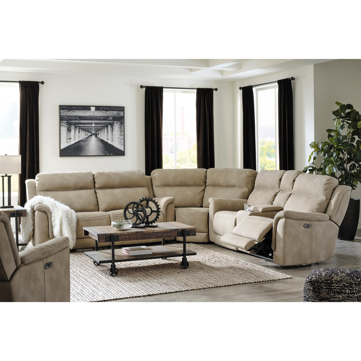 Signature Design by Ashley Next-Gen Durapella 5930213 Power Recliner with Adjustable Headrest IMAGE 9