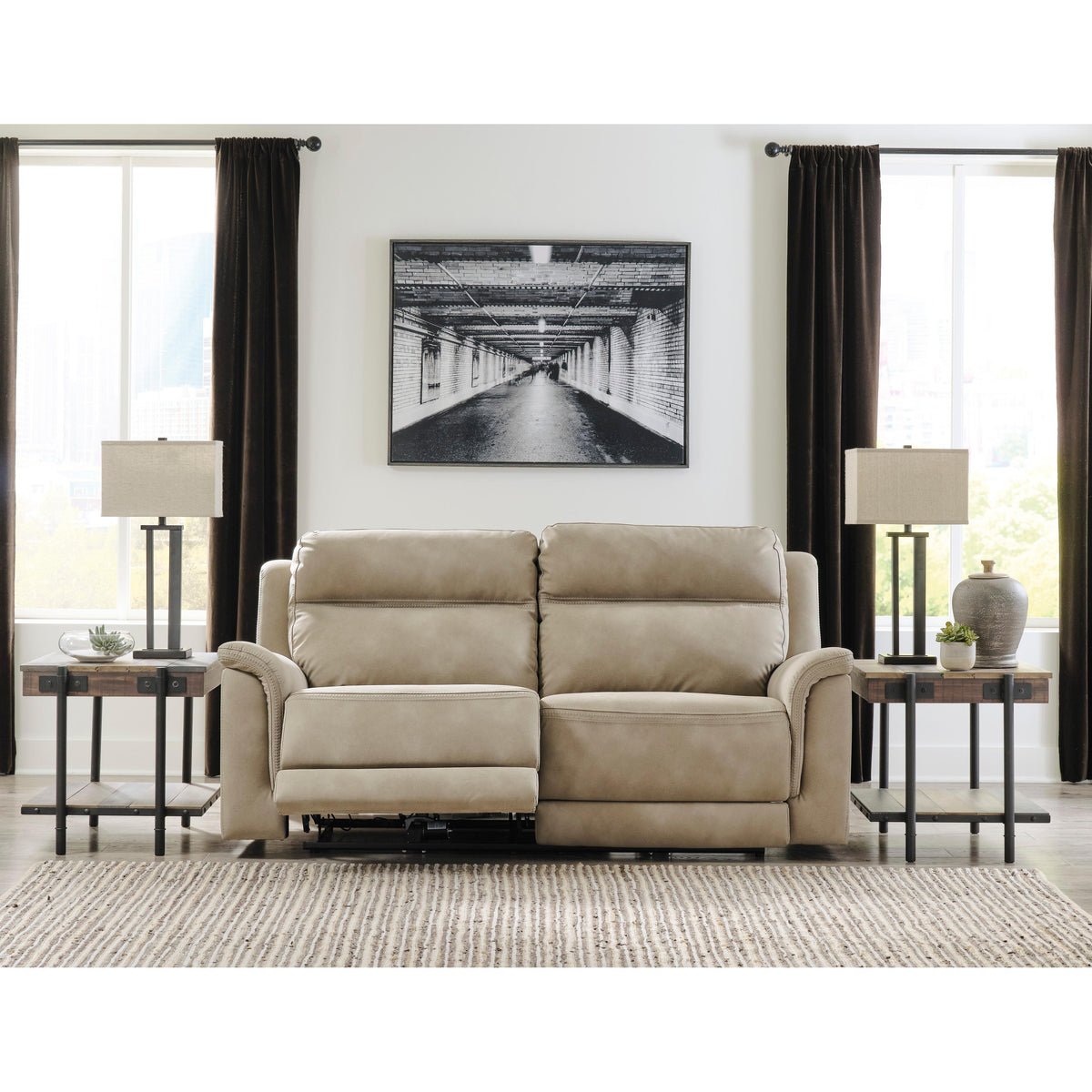 Signature Design by Ashley Next-Gen Durapella 5930247 2 Seat Power Reclining Sofa Adjustable Headrest IMAGE 6