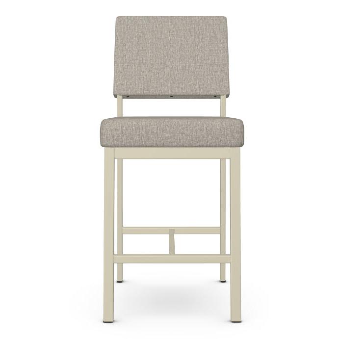 Amisco Mathilde 40340-26/68HT Counter Height Stool - Vanilla/Shiitake IMAGE 2