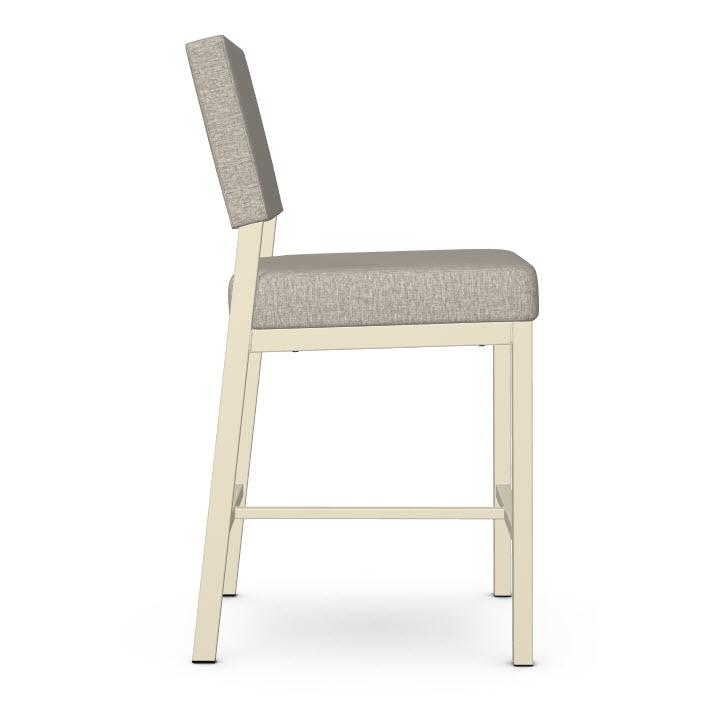 Amisco Mathilde 40340-26/68HT Counter Height Stool - Vanilla/Shiitake IMAGE 3