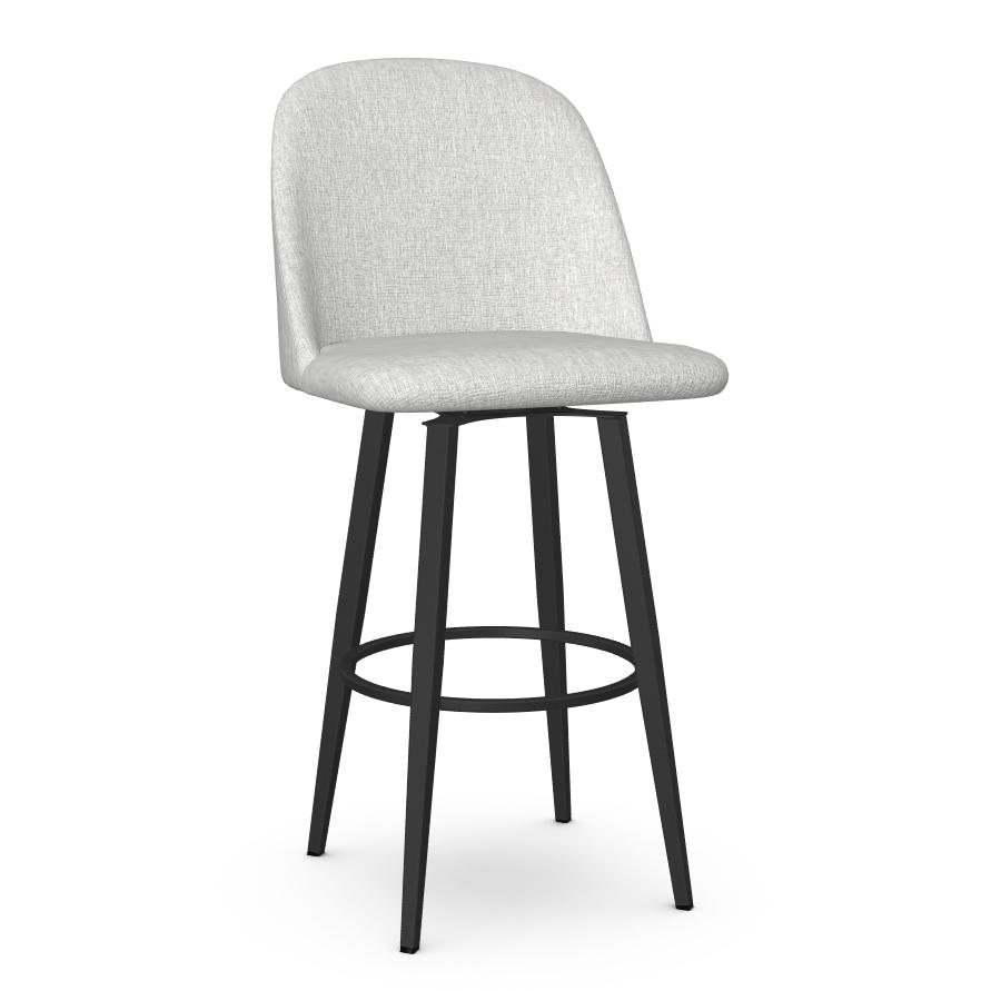 Amisco Zahra 41334-30/25BP Pub Height Swivel Stool - Black Coral/Pixel IMAGE 1