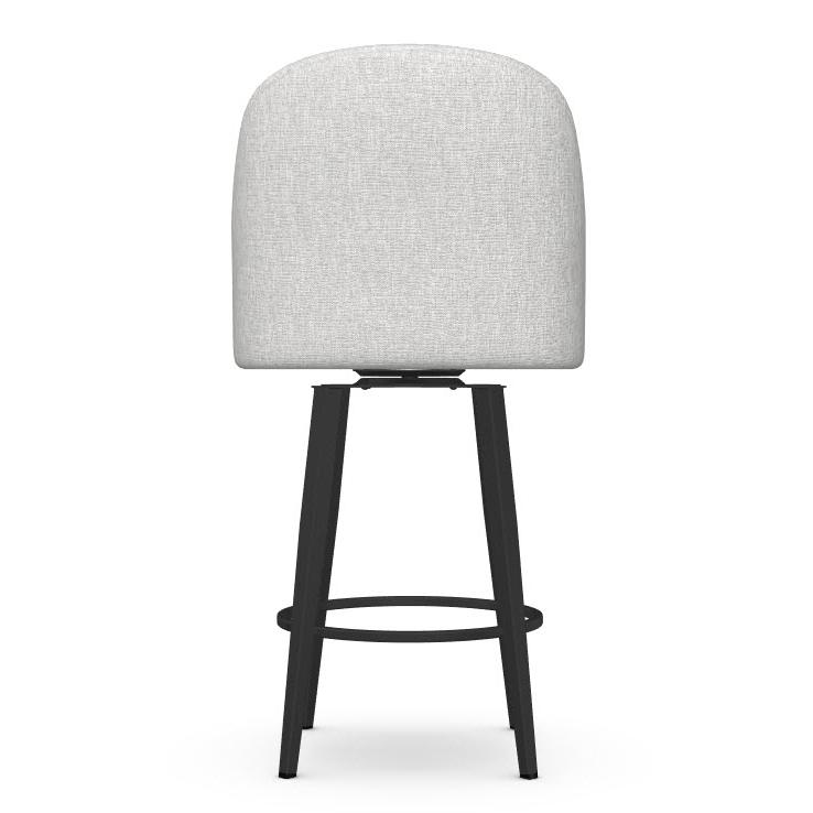 Amisco Zahra 41334-26/25BP Counter Height Swivel Stool - Black Coral/Pixel IMAGE 4