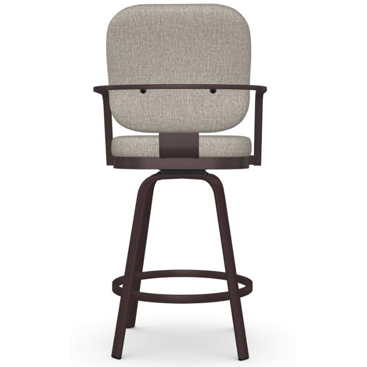 Amisco Dorsey 41596-26/52HT Counter Height Swivel Stool - Oxidado/Shiitake IMAGE 4