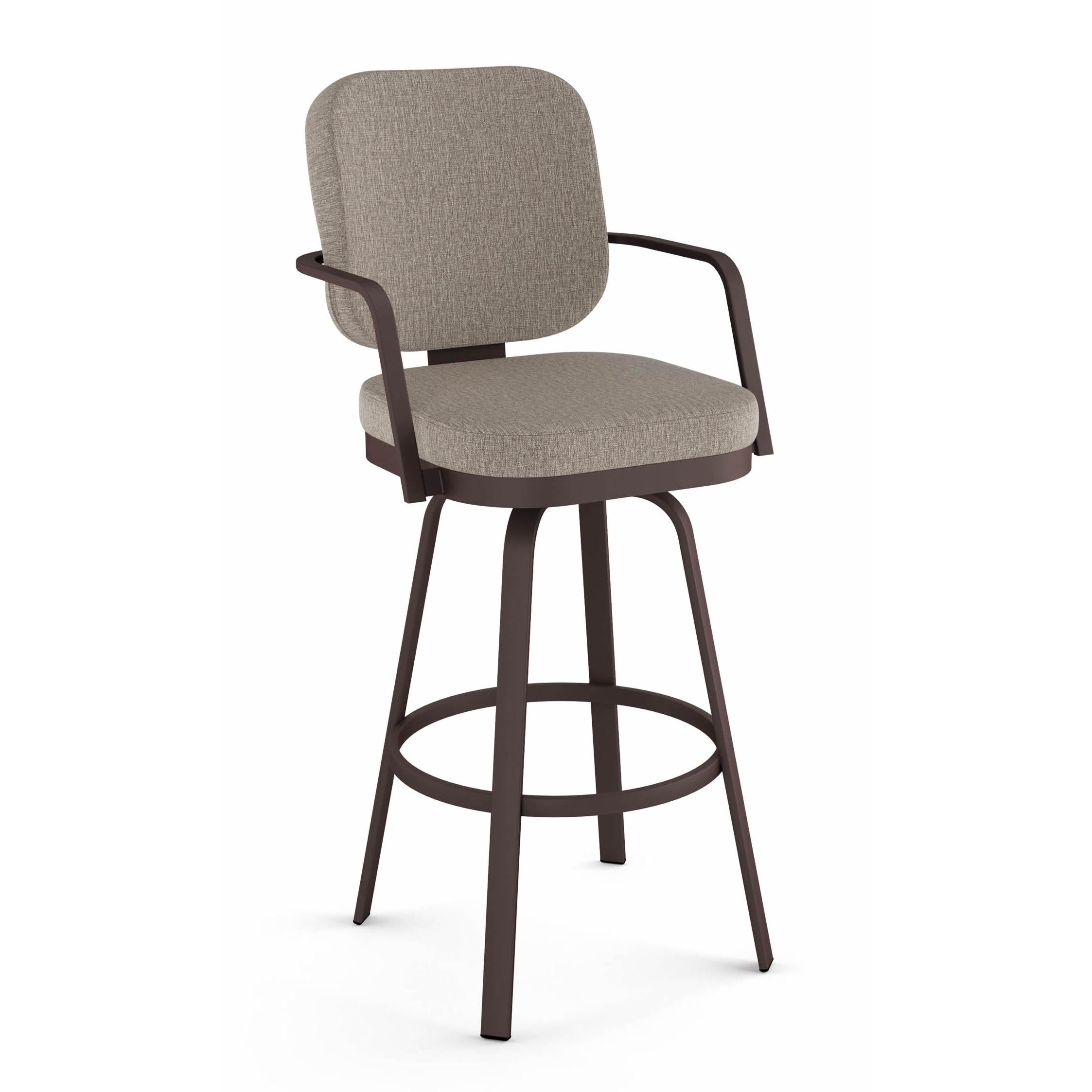Amisco Dorsey 41596-30/52HT Pub Height Swivel Stool - Oxidado/Shiitake IMAGE 1