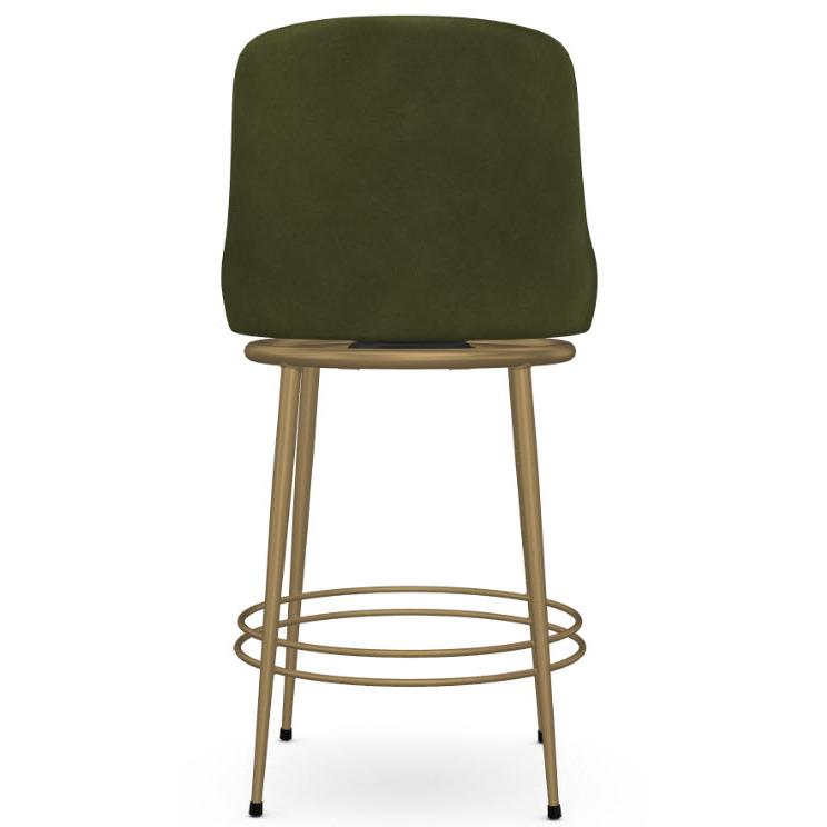 Amisco Glenn 41597-26/27JL Counter Height Swivel Stool - Sun Gold/Emerald IMAGE 4