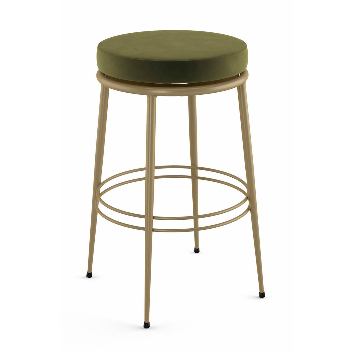 Amisco Glenn 42597-30/27JL Pub Height Swivel Stool - Sun Gold/Emerald IMAGE 1