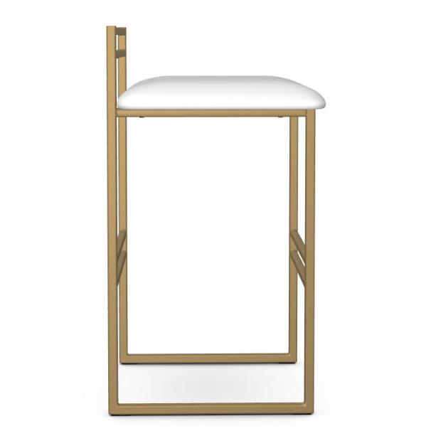 Amisco Sonoma 40355-26/27DH Counter Height Stool - Sun Gold/Blizzard IMAGE 2