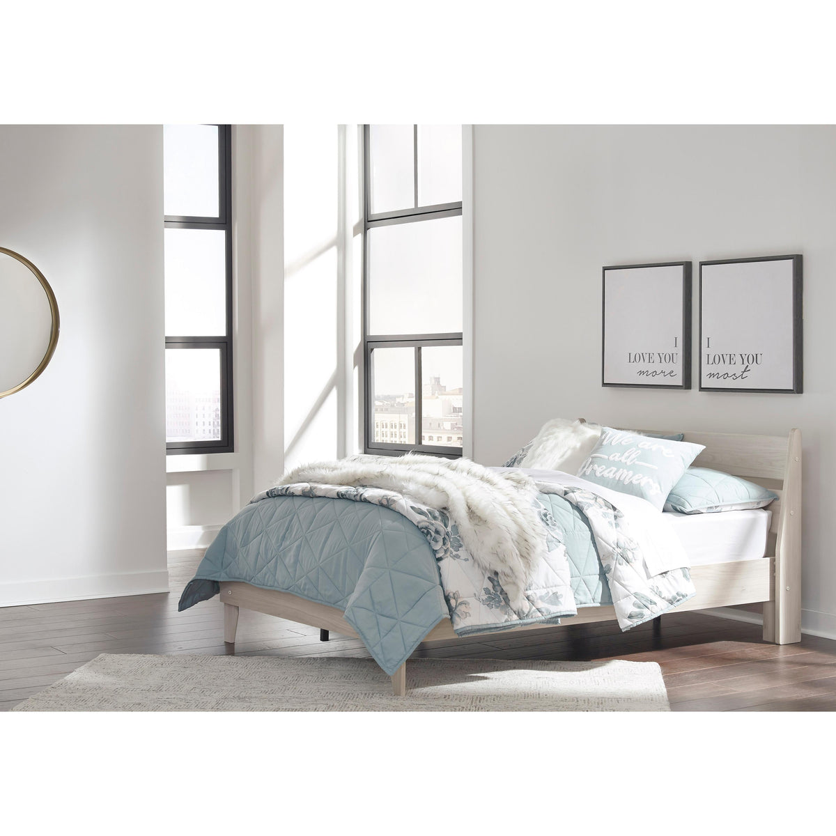 Signature Design by Ashley Socalle EB1864B2 Full Panel Platform Bed IMAGE 5