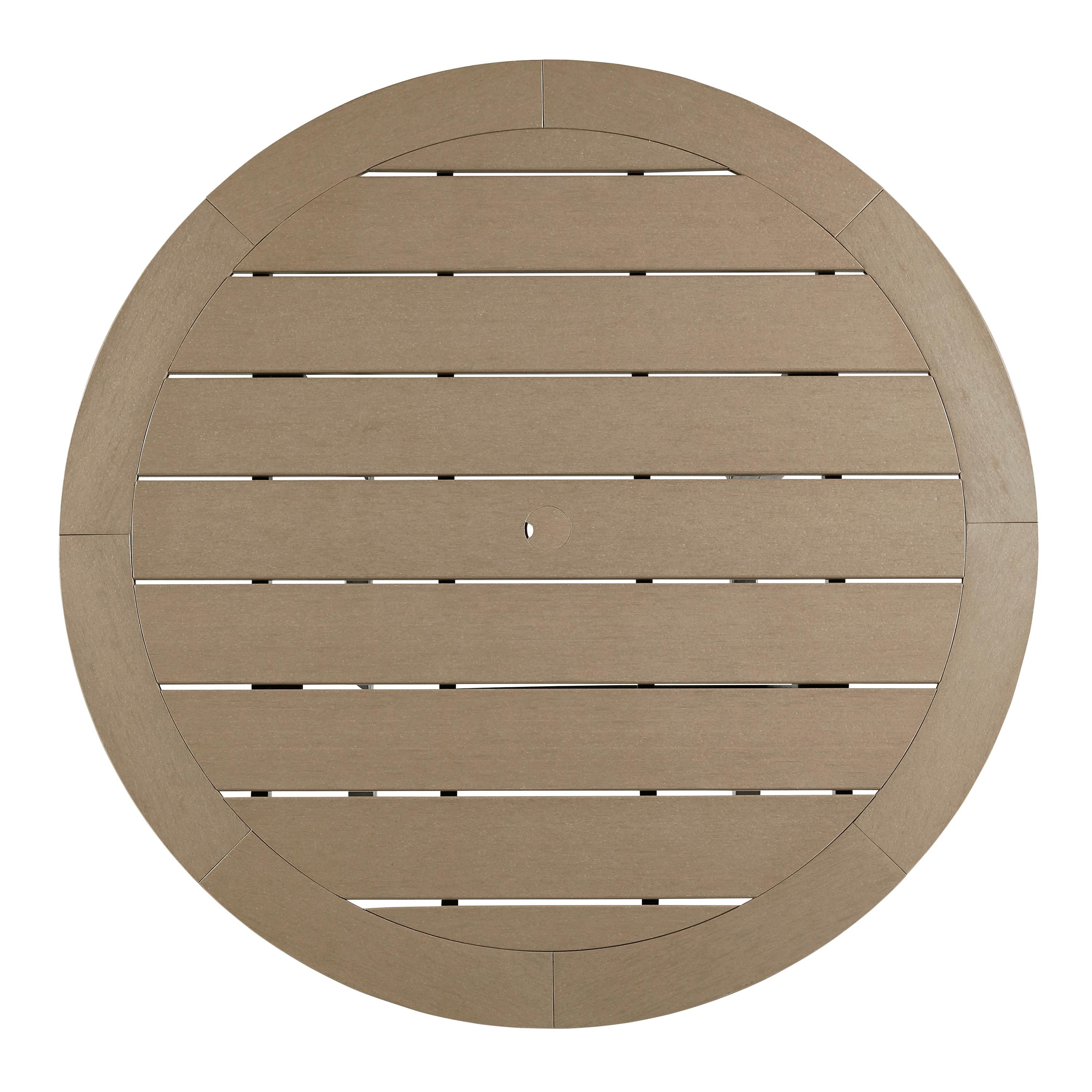 Signature Design by Ashley Fairen Trail P211-613 Round Bar Table with Umbrella Option IMAGE 3