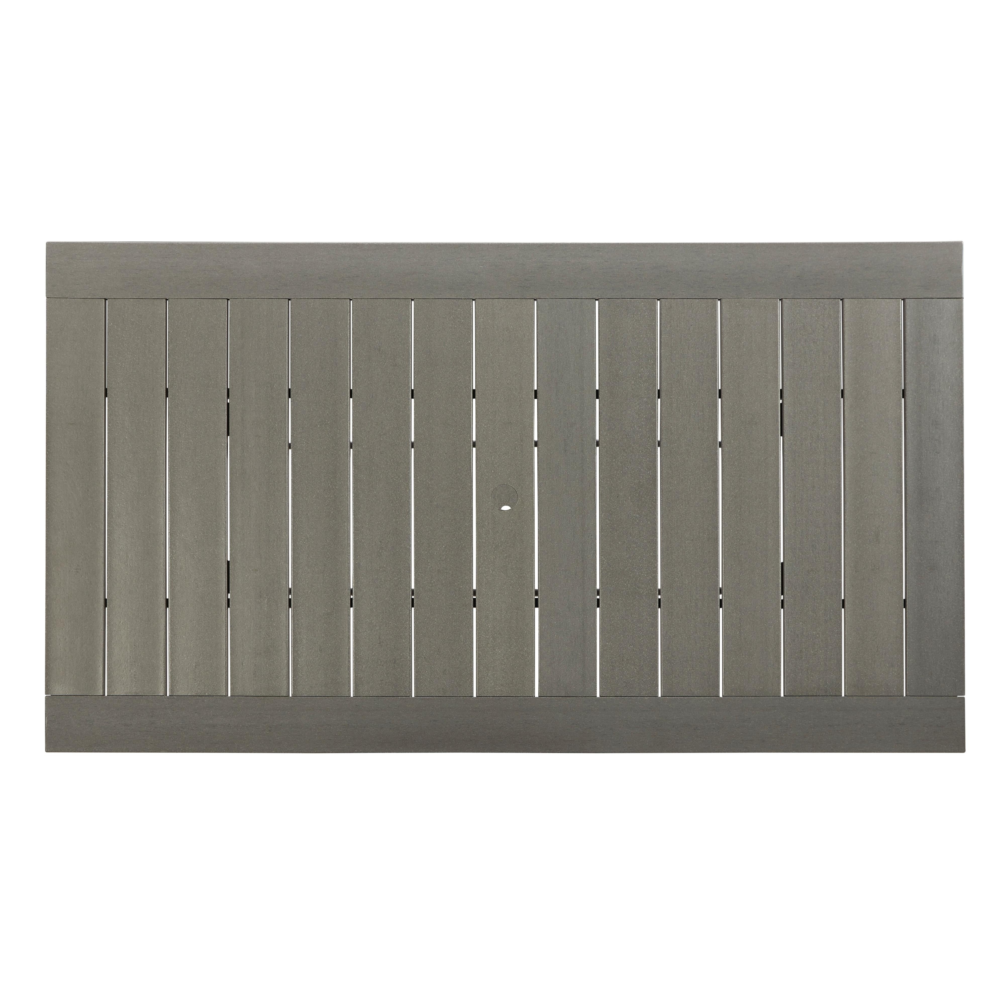 Signature Design by Ashley Visola P802-625 Rectangular Dining Table with Umbrella Option IMAGE 4