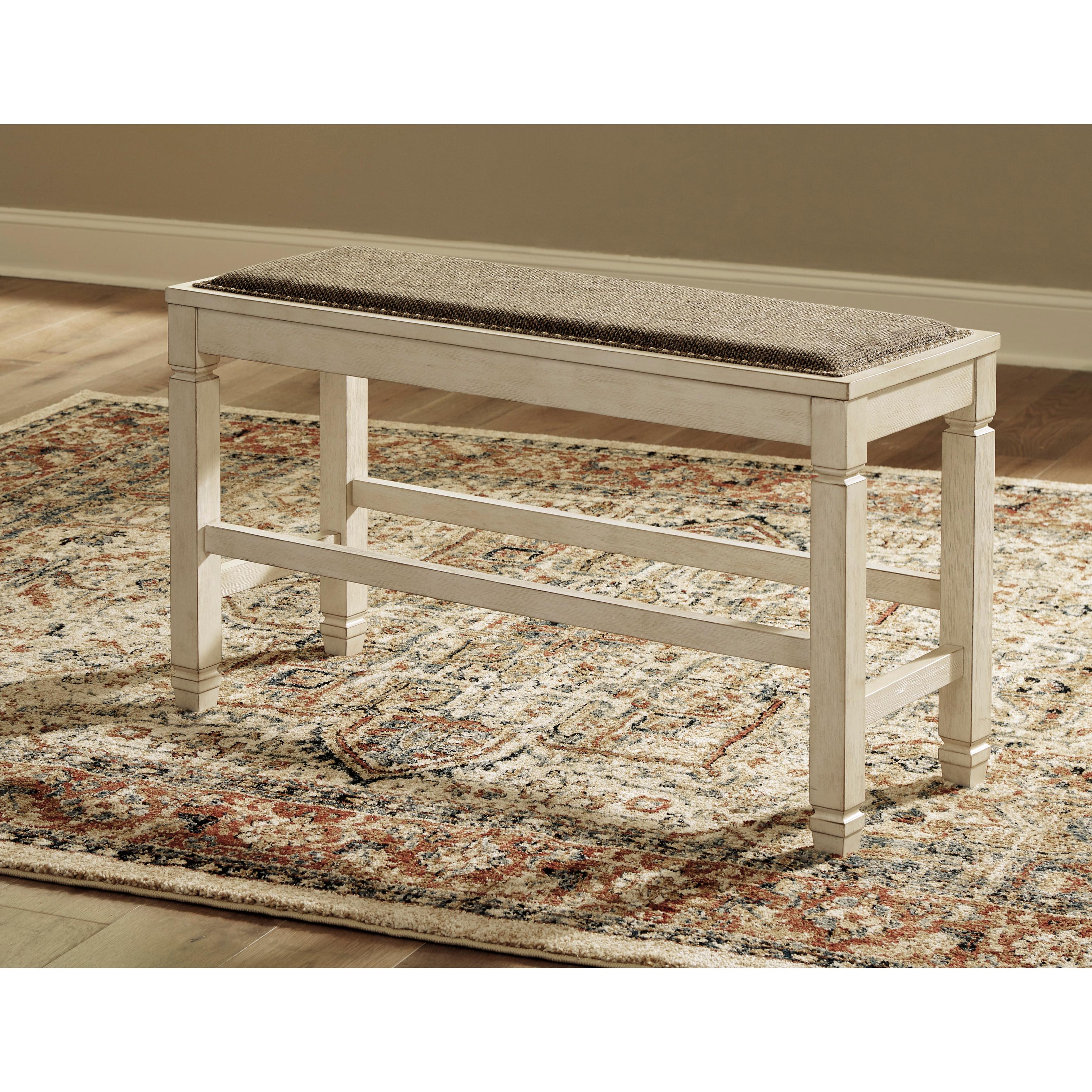 Signature Design by Ashley Bolanburg D647-09 Double Counter Upholstered Bench IMAGE 6