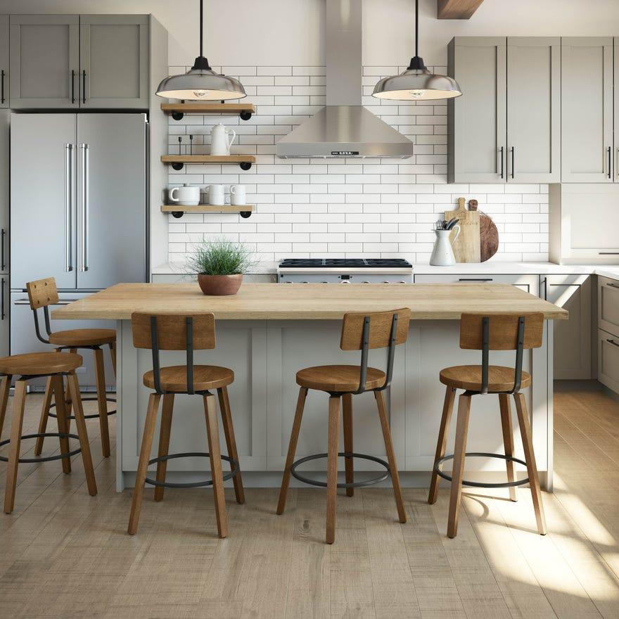 Amisco Esteban 41273 Swivel Stool IMAGE 2