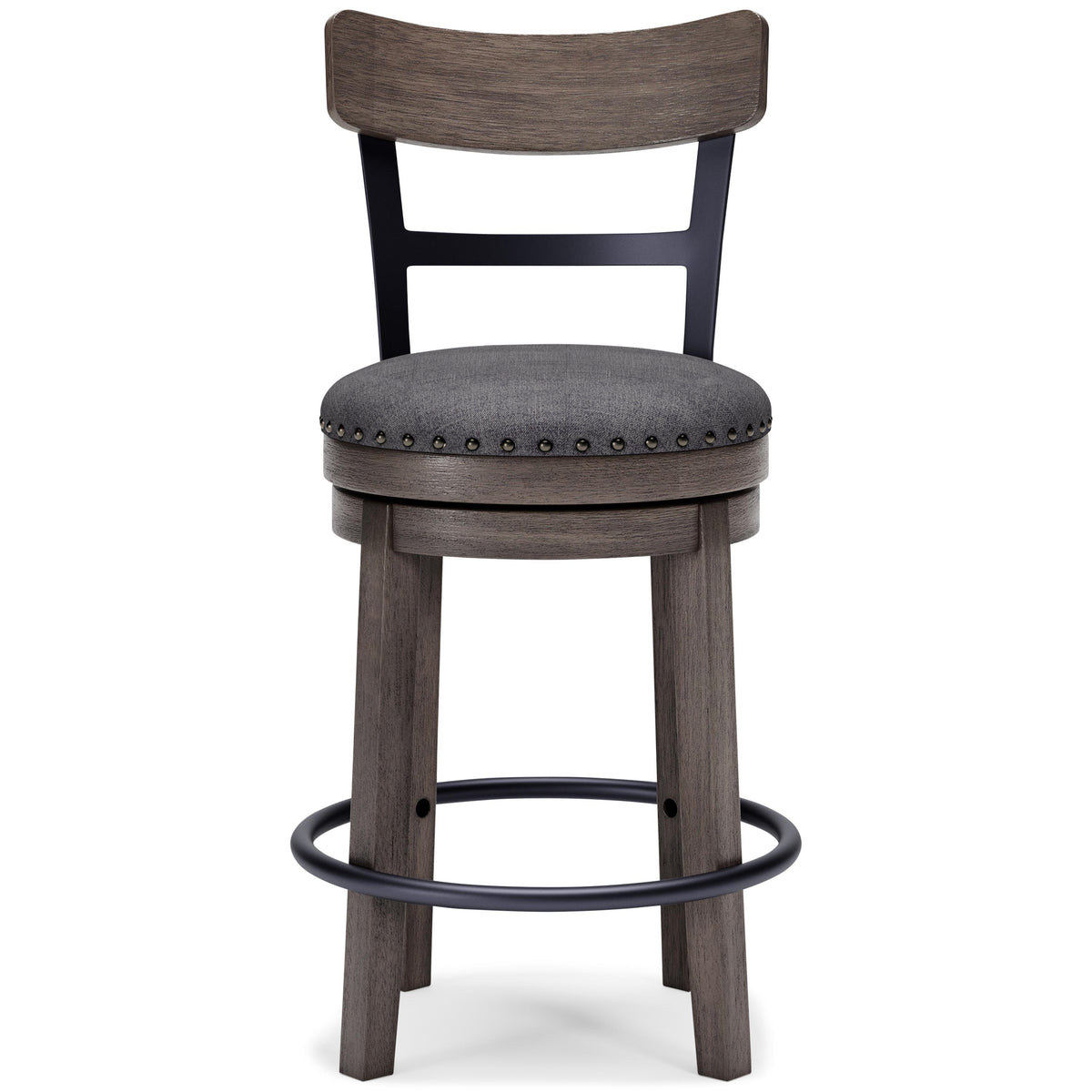 Signature Design by Ashley Caitbrook D388-224 Upholstered Swivel Barstool IMAGE 2