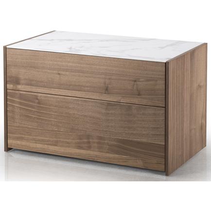Trica Furniture Illusion 2 Drawers XL Nightstand IMAGE 2