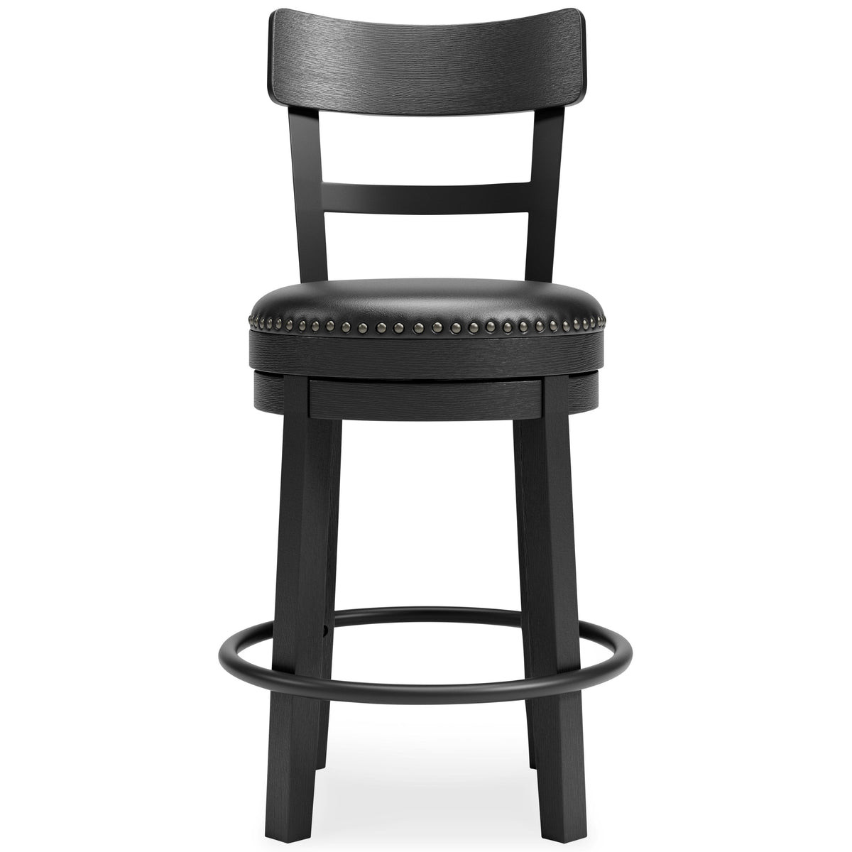 Signature Design by Ashley Valebeck D546-624 Upholstered Swivel Barstool IMAGE 2
