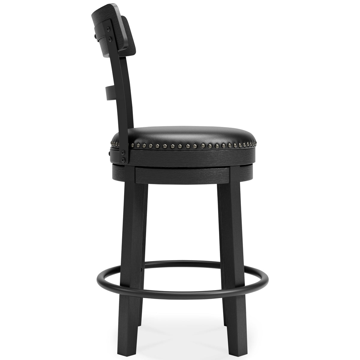 Signature Design by Ashley Valebeck D546-624 Upholstered Swivel Barstool IMAGE 3