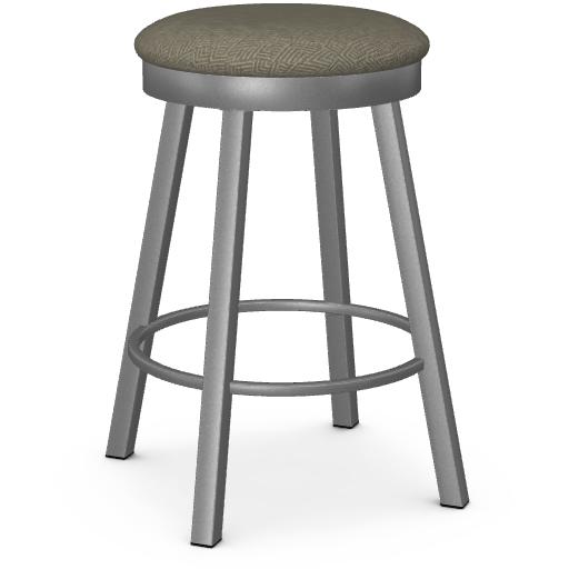 Amisco Connor 42493 Counter Height Swivel Stool (Cushion) - Dayglam/Gatsby IMAGE 1