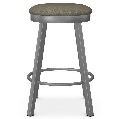 Amisco Connor 42493 Counter Height Swivel Stool (Cushion) - Dayglam/Gatsby IMAGE 2