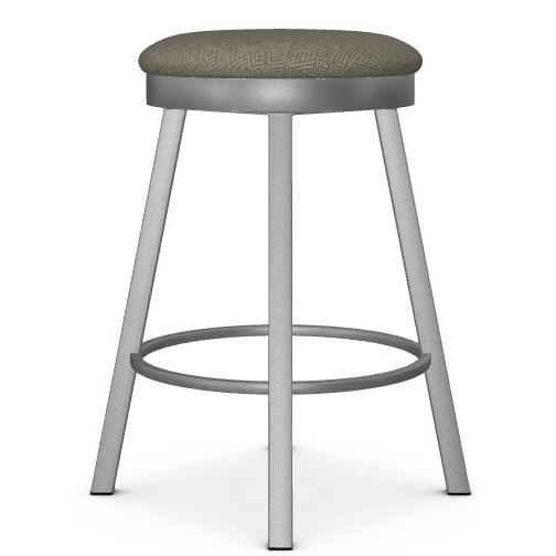 Amisco Connor 42493 Counter Height Swivel Stool (Cushion) - Dayglam/Gatsby IMAGE 3