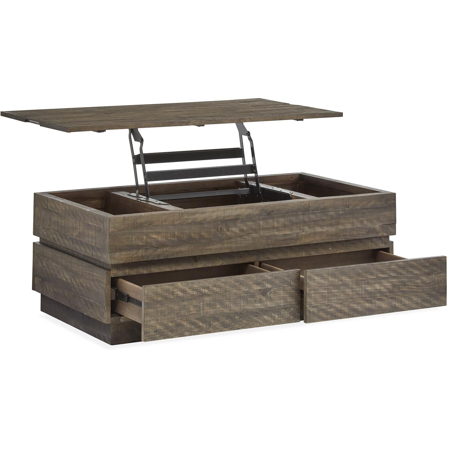 Magnussen Baisden T5194-50 Lift Top Storage Cocktail Table with Casters IMAGE 4