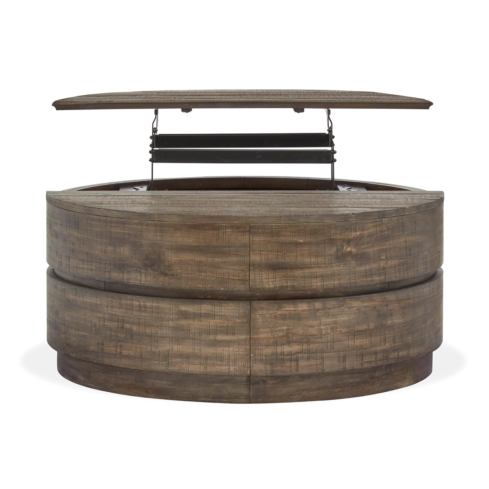 Magnussen Baisden T5194-57 Round Lift Top Cocktail Table with Casters IMAGE 5