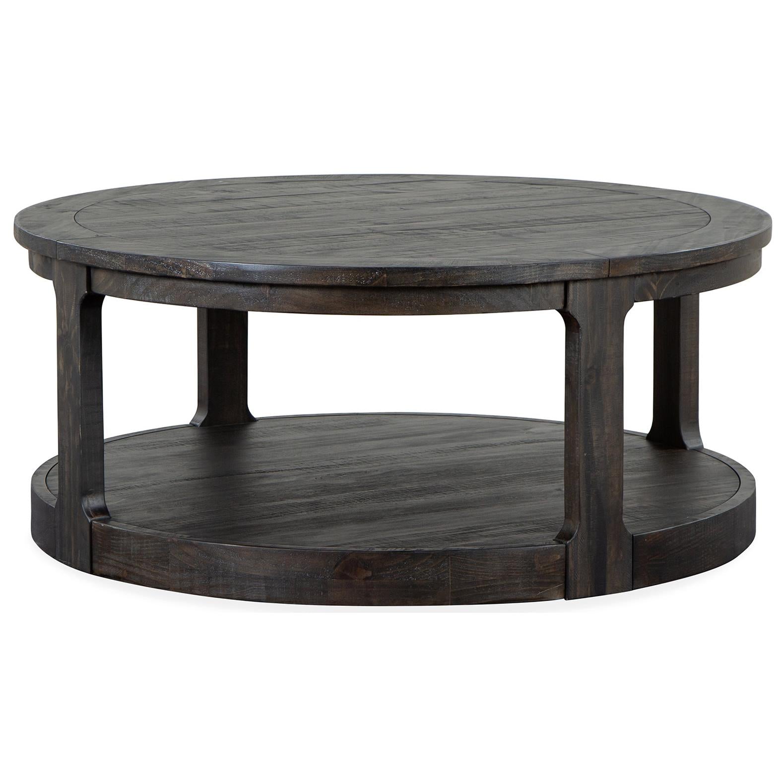 Magnussen Boswell T5263-45 Round Cocktail Table with Casters IMAGE 1