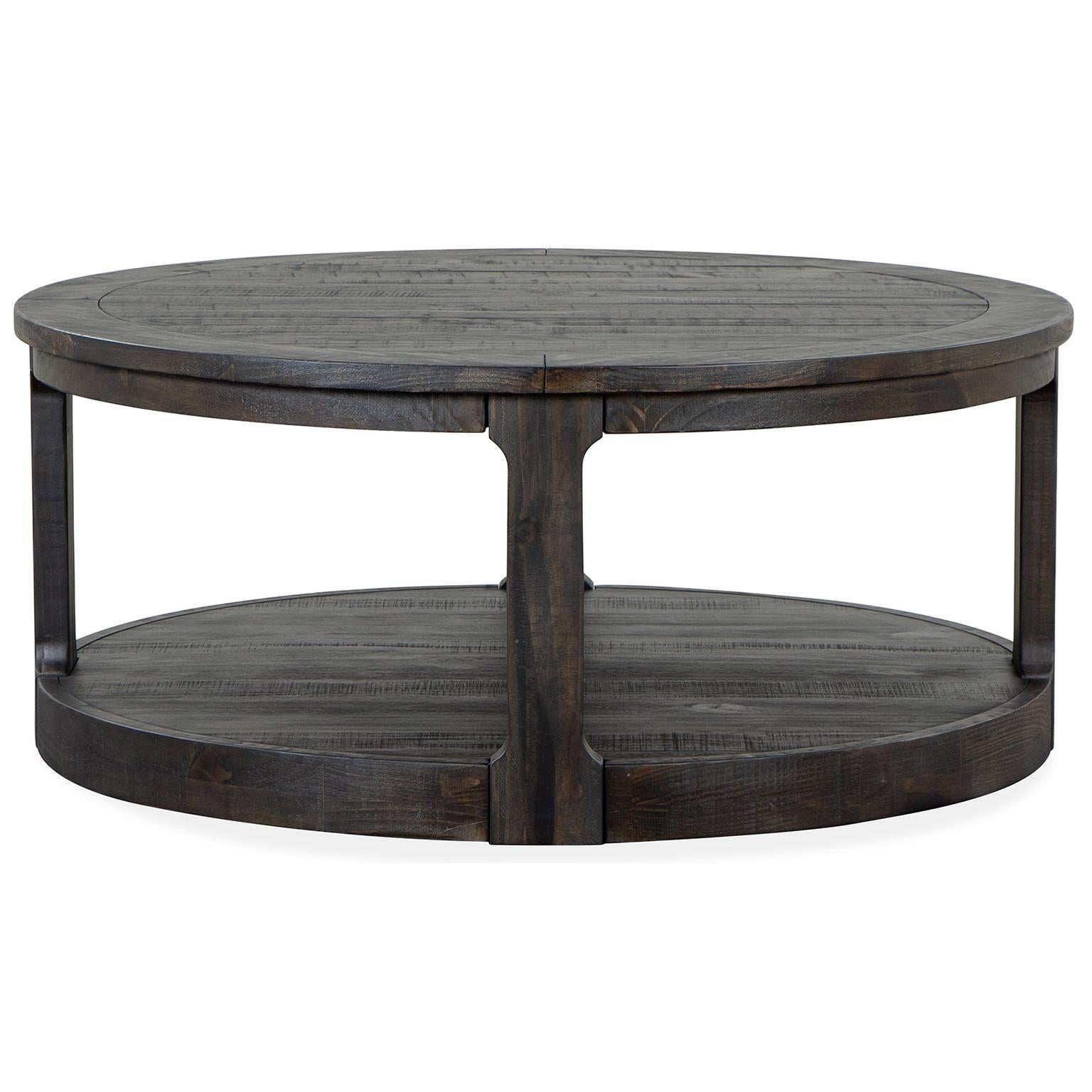 Magnussen Boswell T5263-45 Round Cocktail Table with Casters IMAGE 2