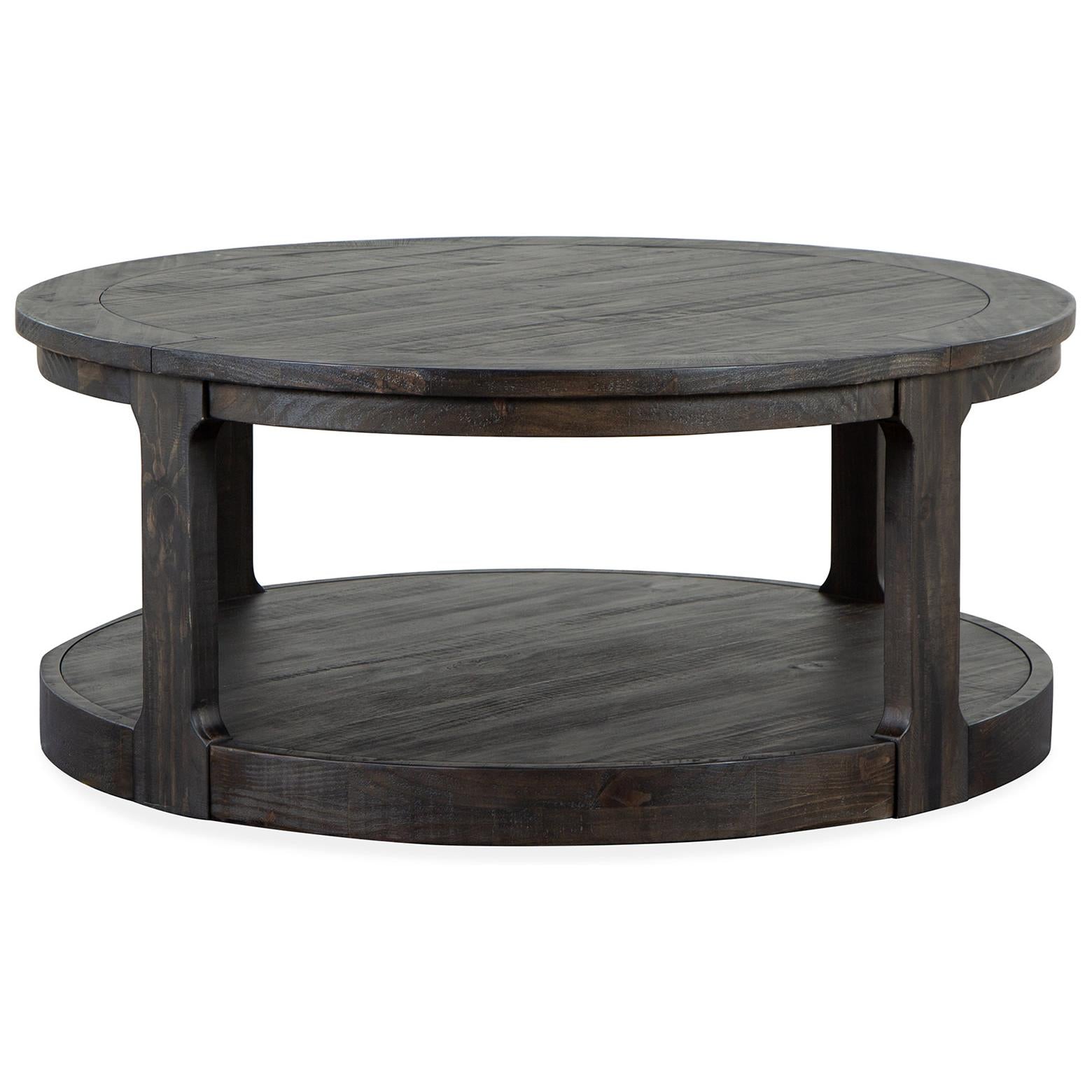 Magnussen Boswell T5263-45 Round Cocktail Table with Casters IMAGE 3