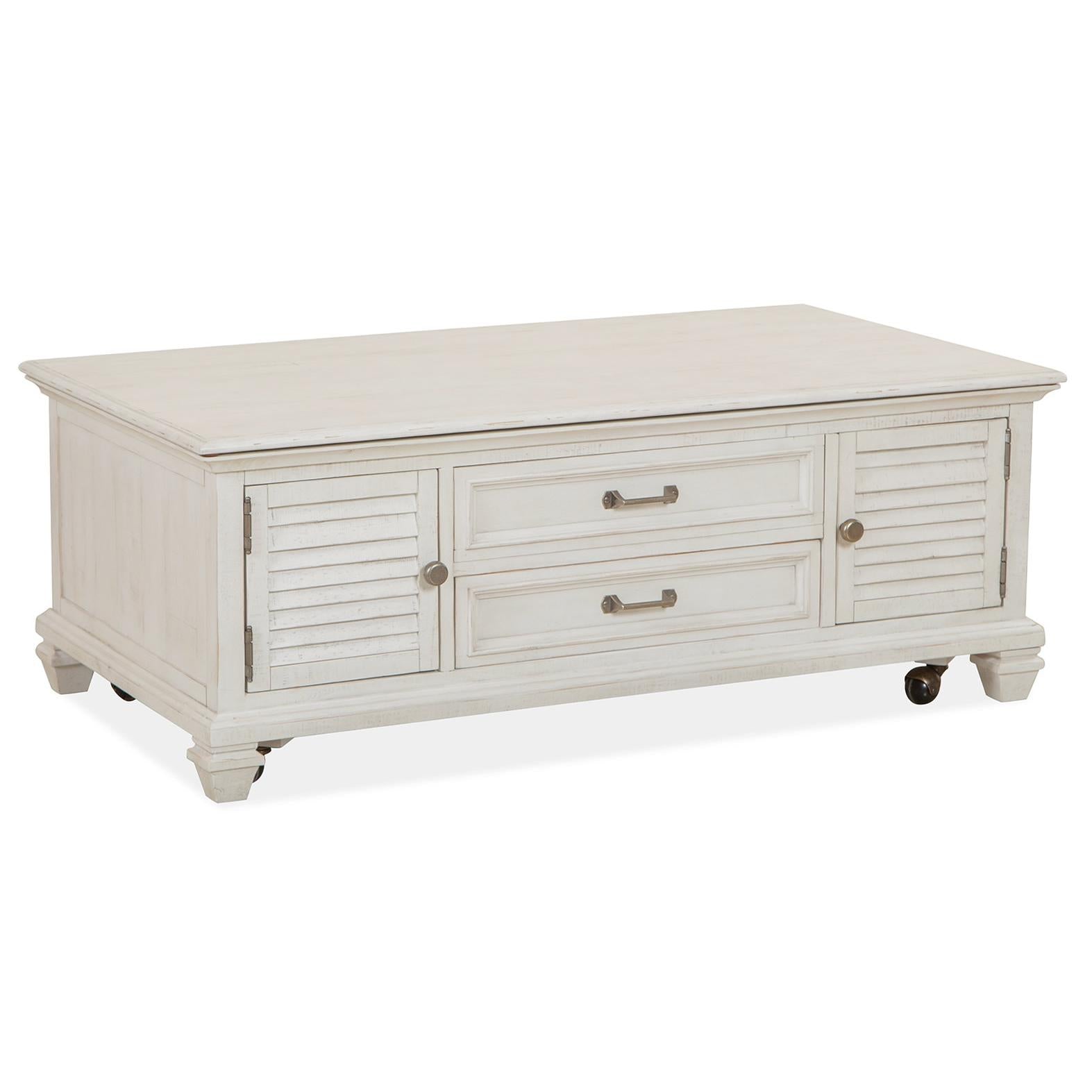 Magnussen Newport T5430-50 Lift Top Storage Cocktail Table with Casters IMAGE 1