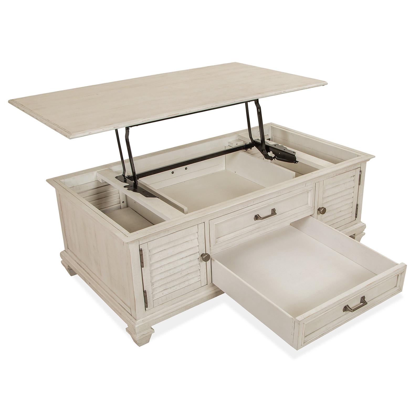 Magnussen Newport T5430-50 Lift Top Storage Cocktail Table with Casters IMAGE 2