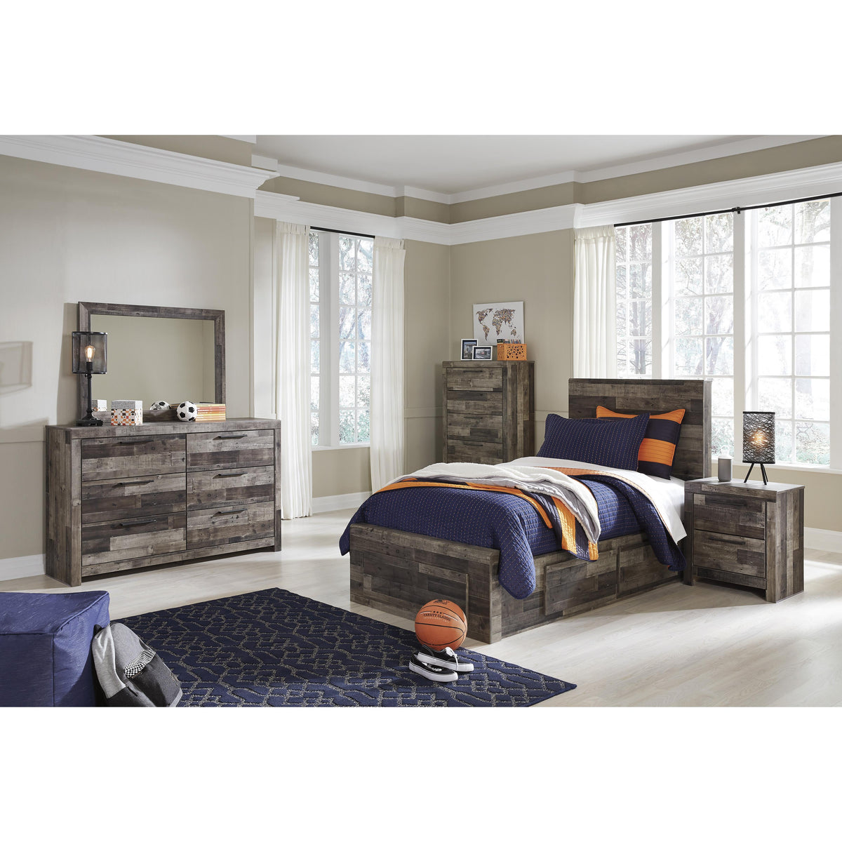 Benchcraft Derekson B200B1 Dresser and Mirror IMAGE 4