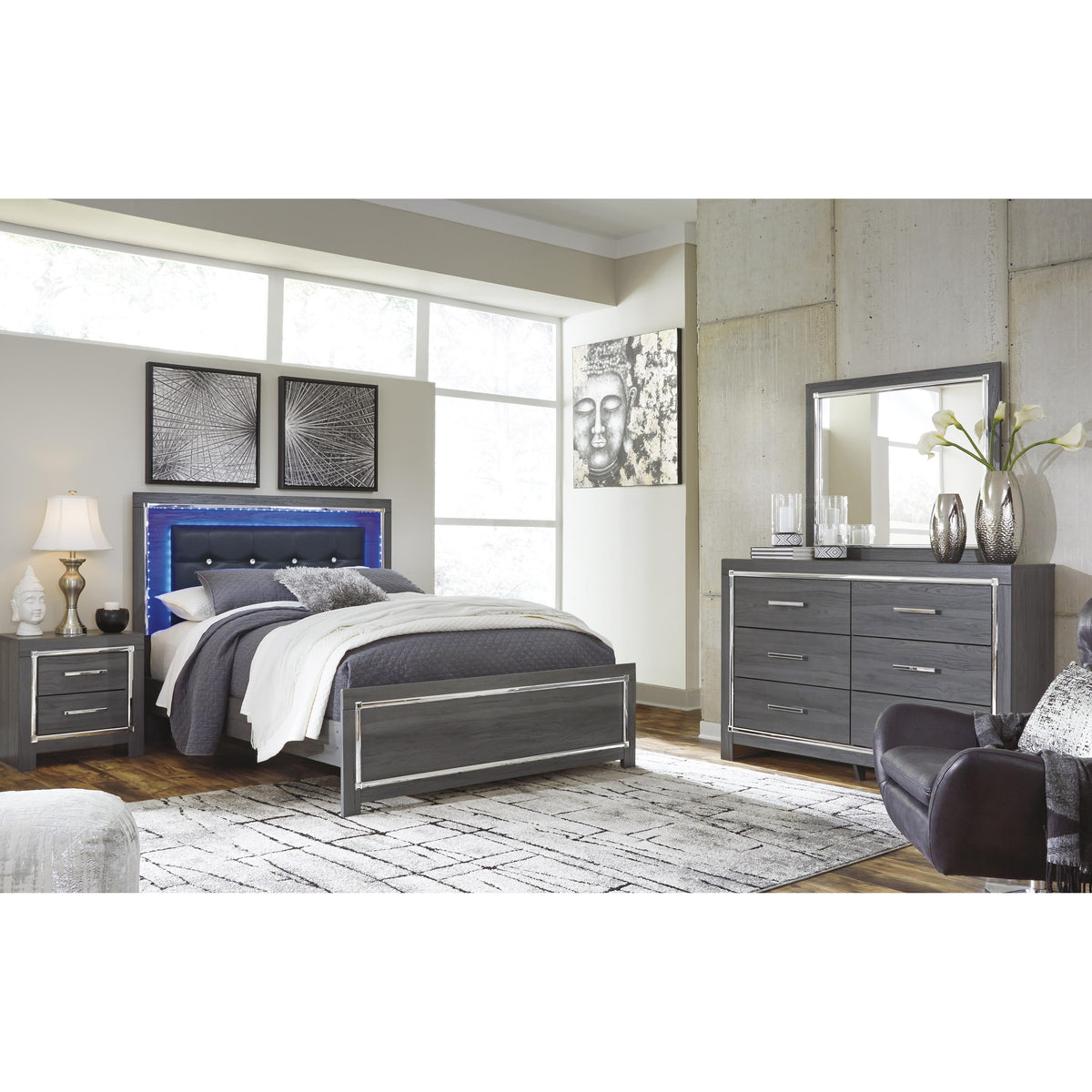 Signature Design by Ashley Lodanna B214B1 Dresser and Mirror IMAGE 5