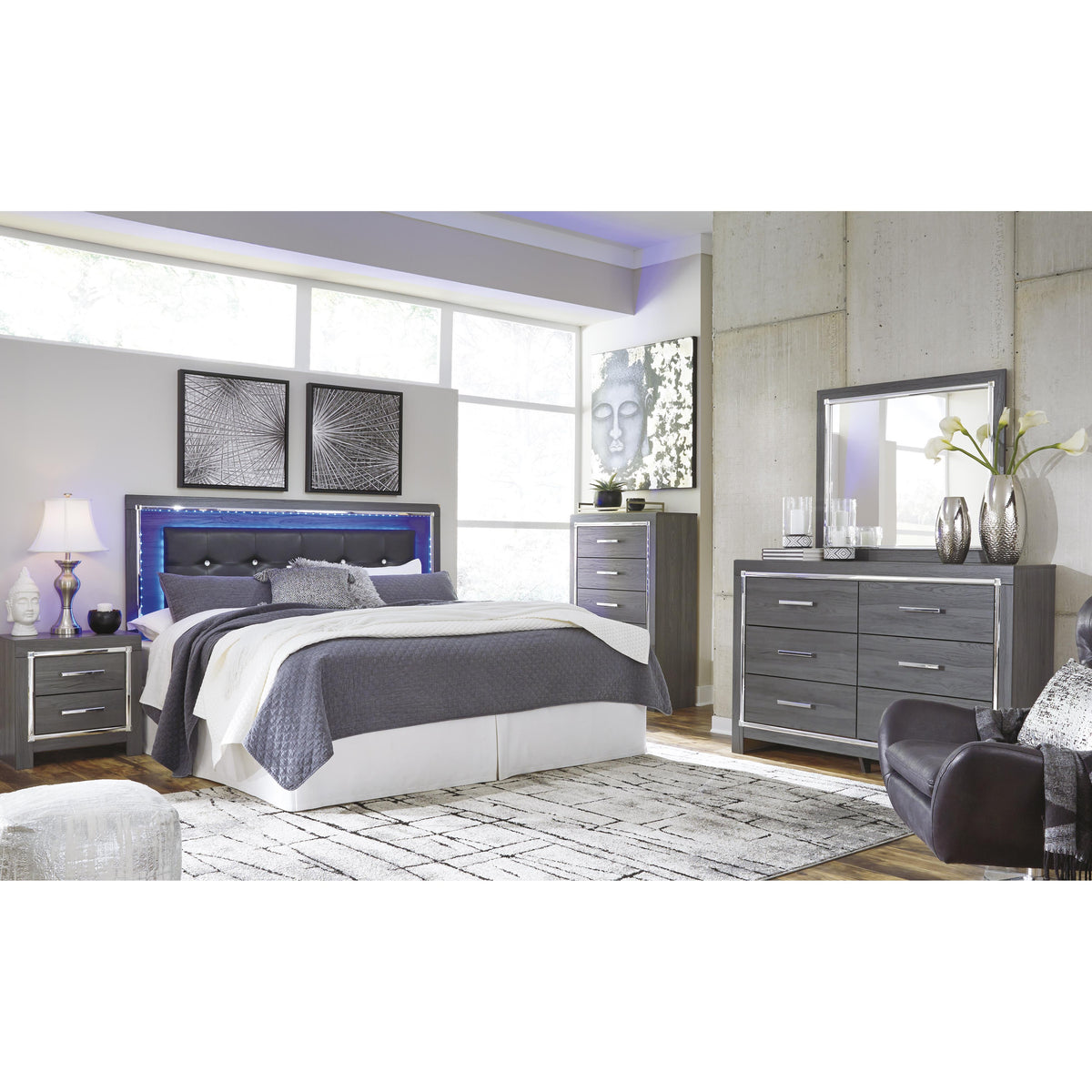 Signature Design by Ashley Lodanna B214B1 Dresser and Mirror IMAGE 8