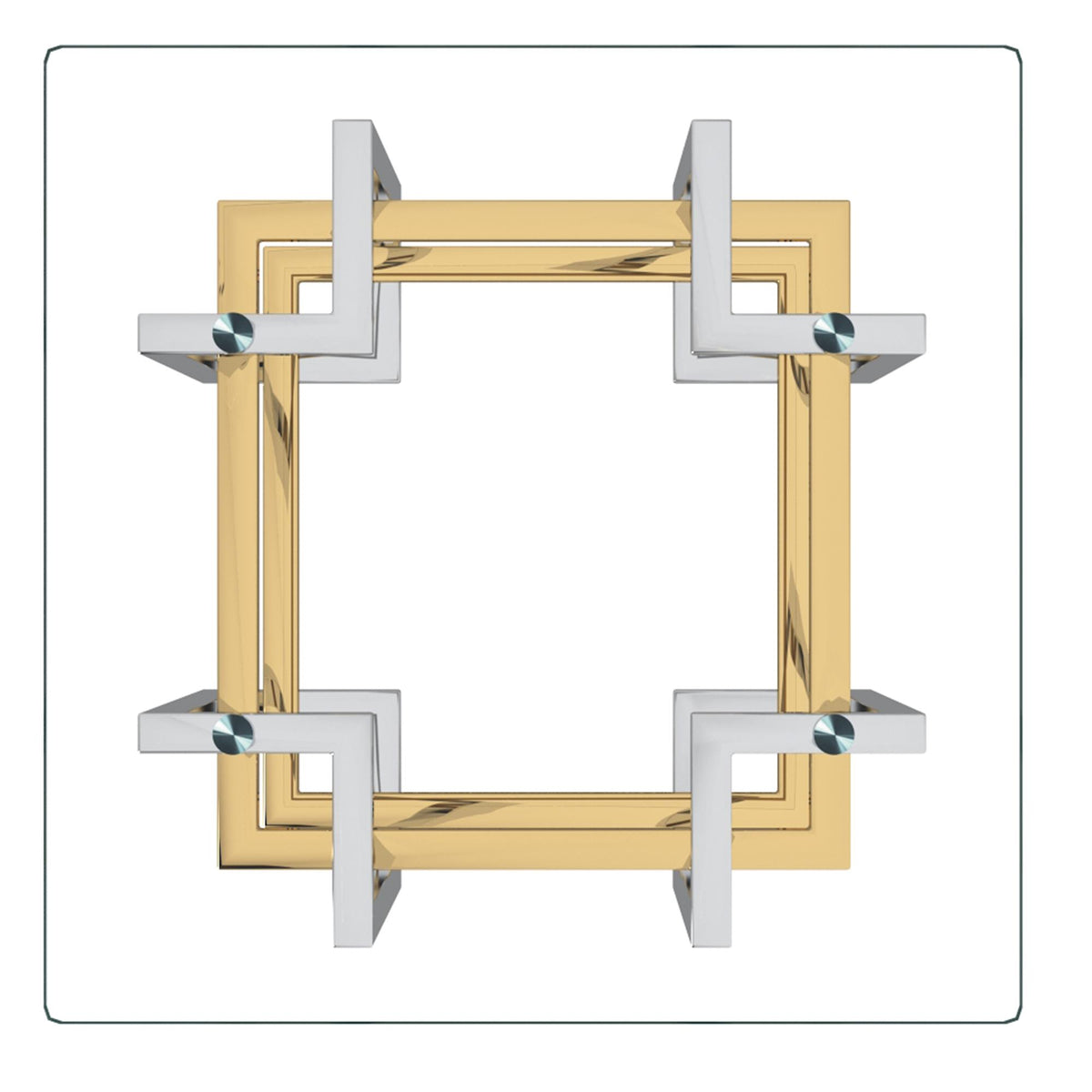 !nspire Florina 501-561CH Accent Table - Silver and Gold IMAGE 4