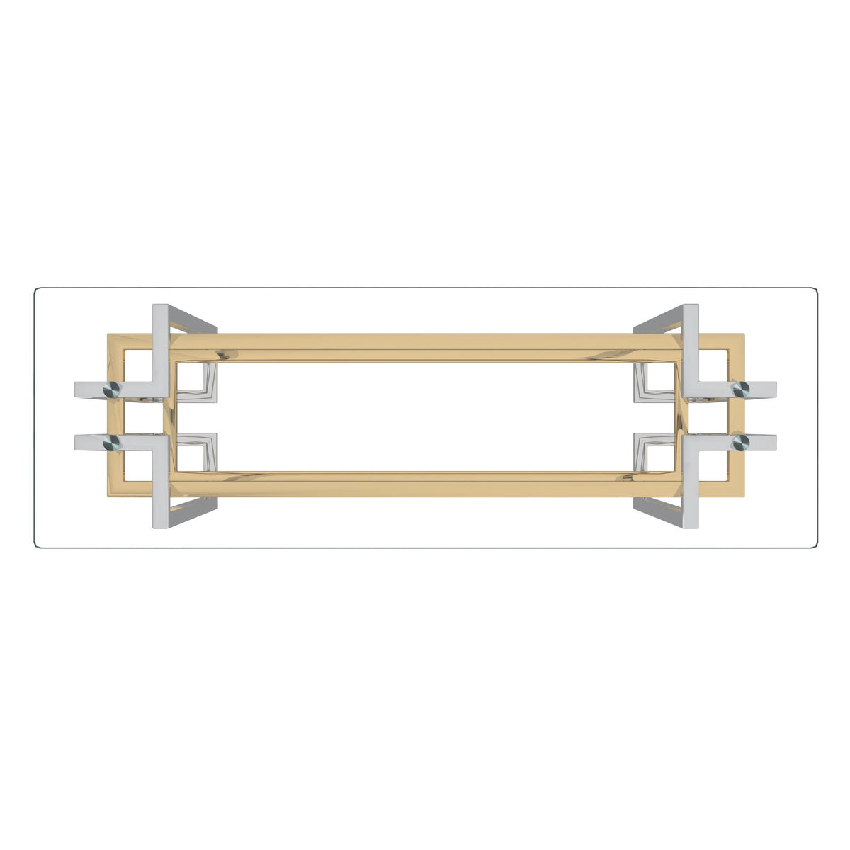 !nspire Florina 502-561CH Console Table - Silver and Gold IMAGE 5